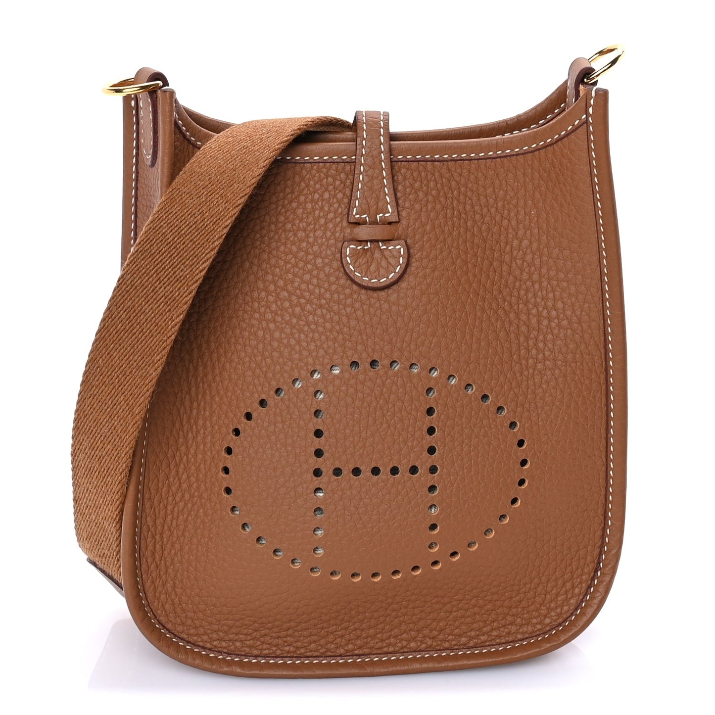 Hermes Taurillon Clemence Evelyne TPM Gold