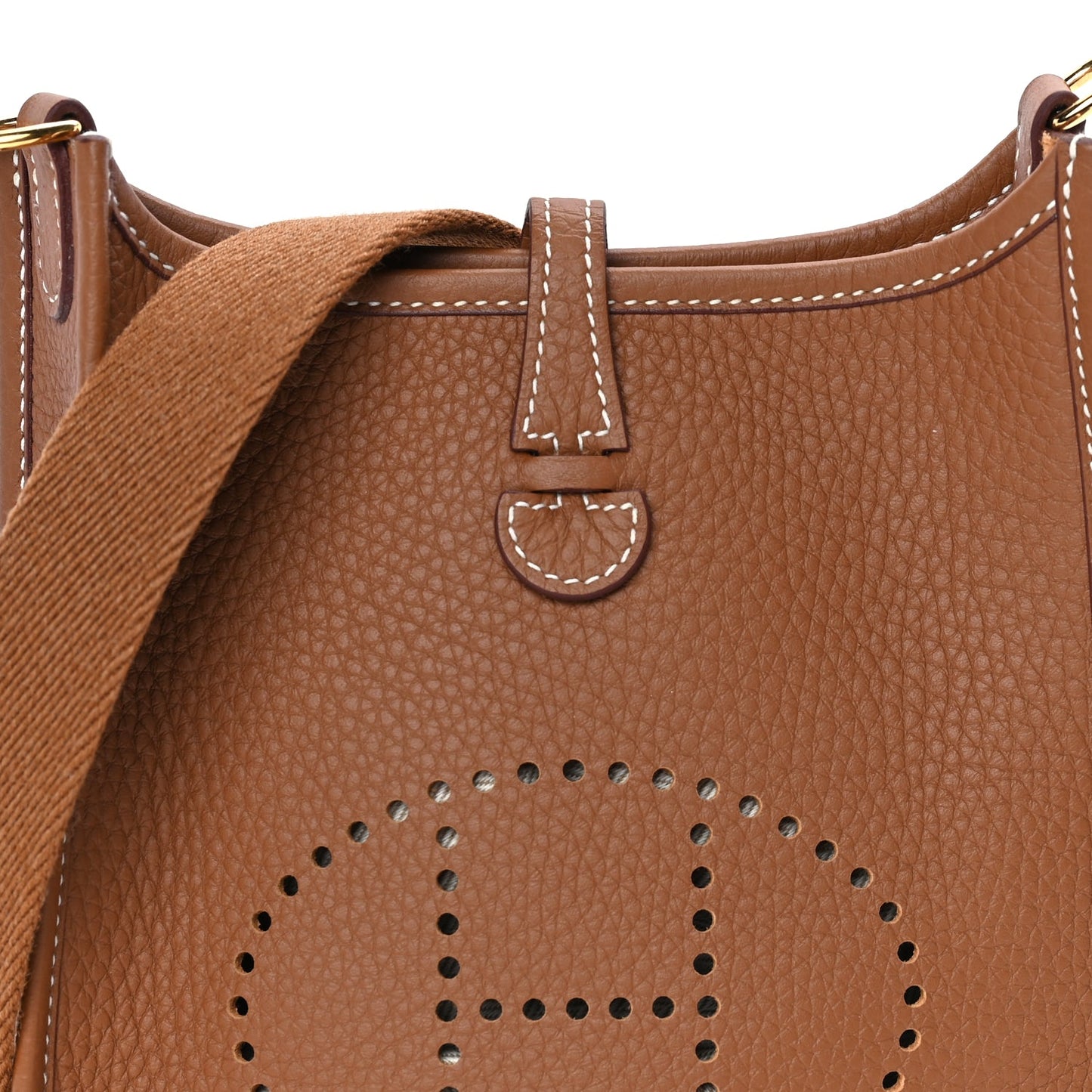 Hermes Taurillon Clemence Evelyne TPM Gold