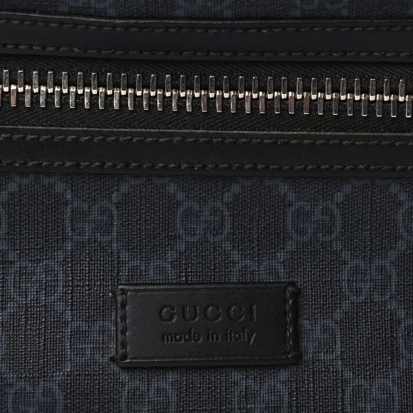 Gucci Soft GG Supreme Monogram Web Belt Bag Black Grey