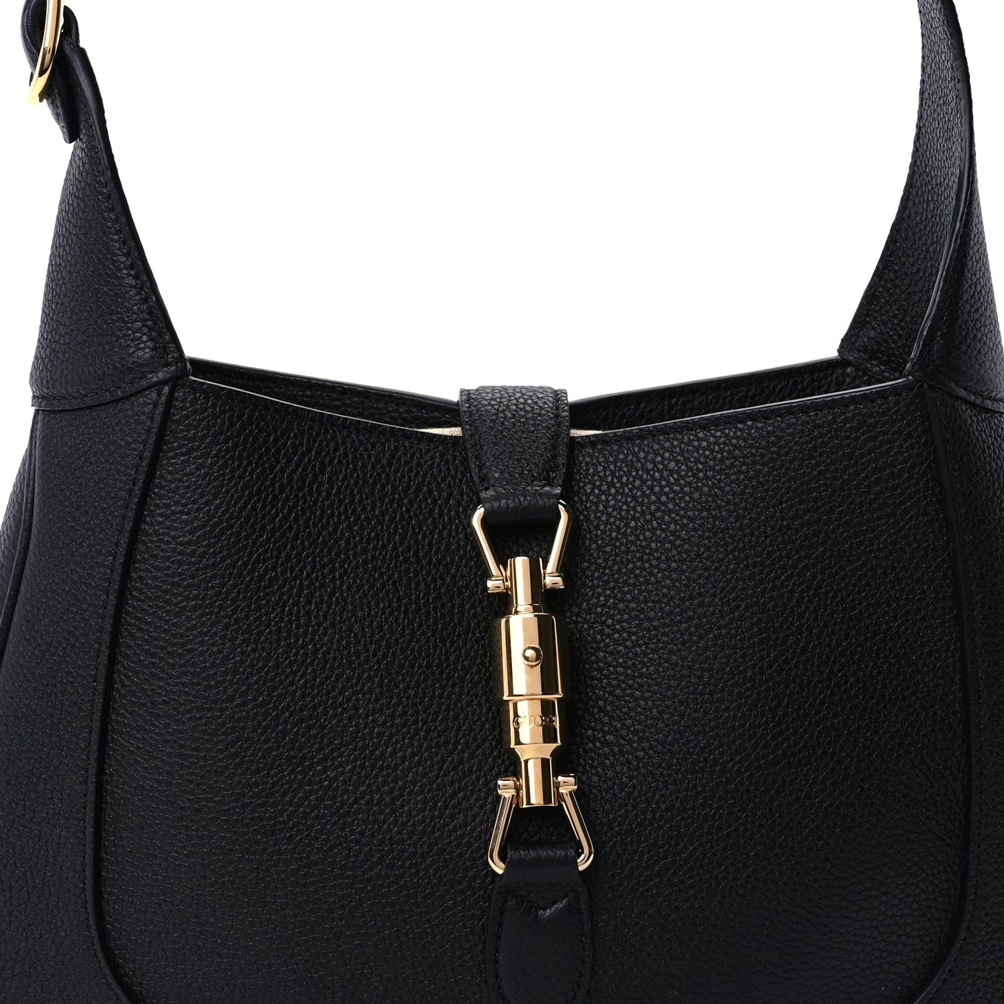 Gucci Pebbled Calfskin Small Jackie 1961 Hobo  Black