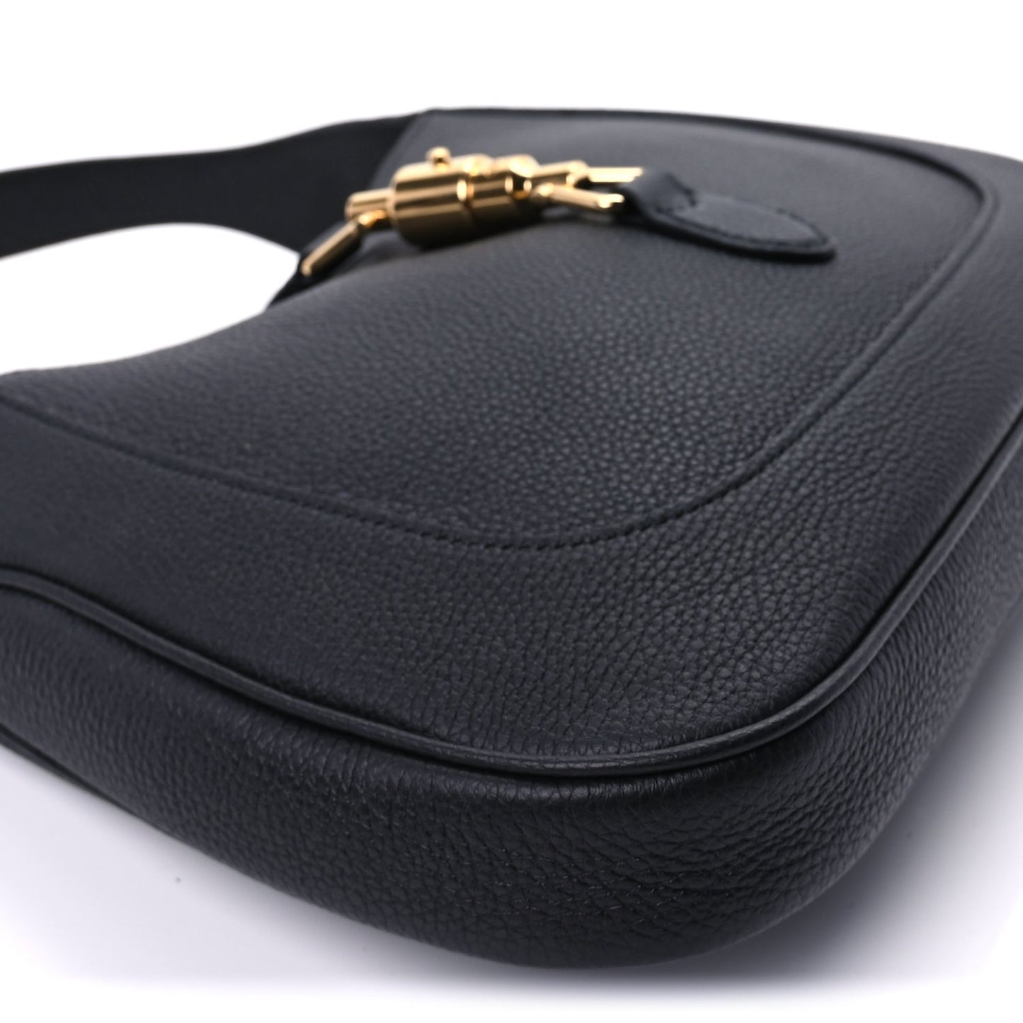 Gucci Pebbled Calfskin Small Jackie 1961 Hobo  Black