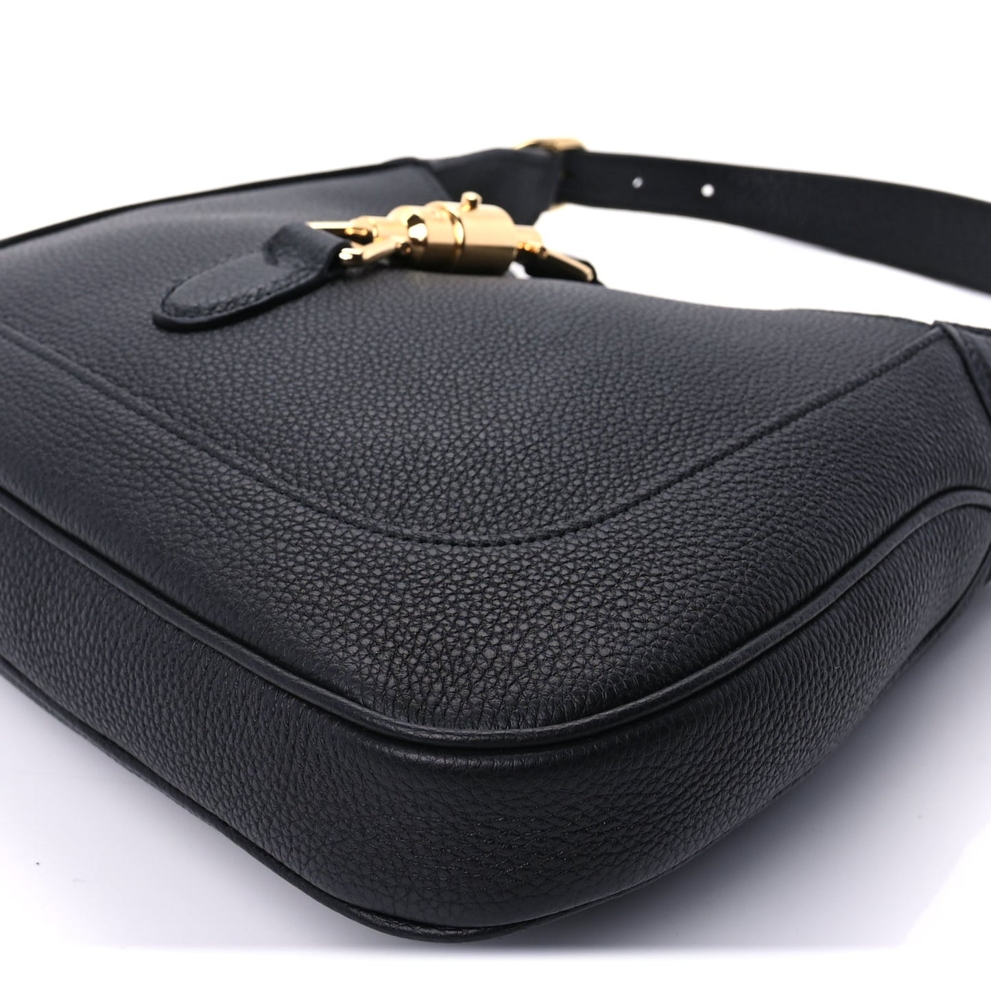 Gucci Pebbled Calfskin Small Jackie 1961 Hobo  Black