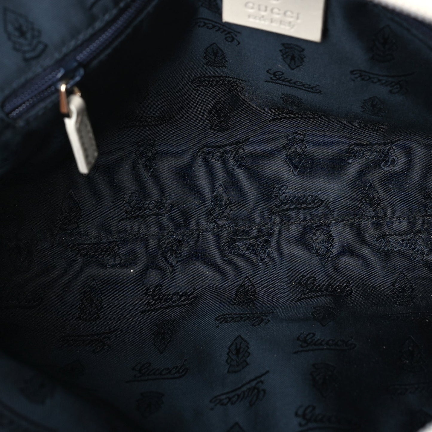 Gucci Monogram Reins Tote Navy