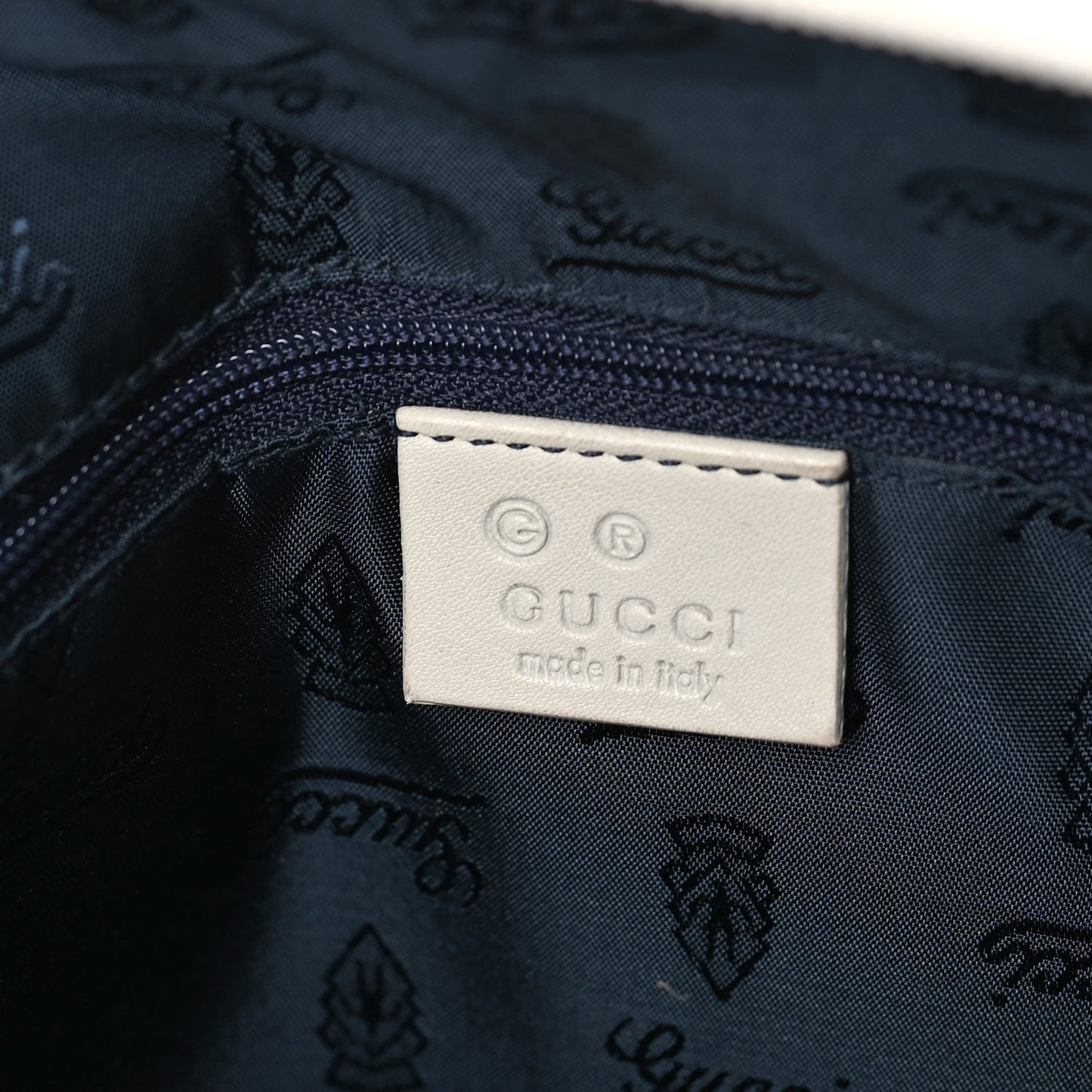 Gucci Monogram Reins Tote Navy