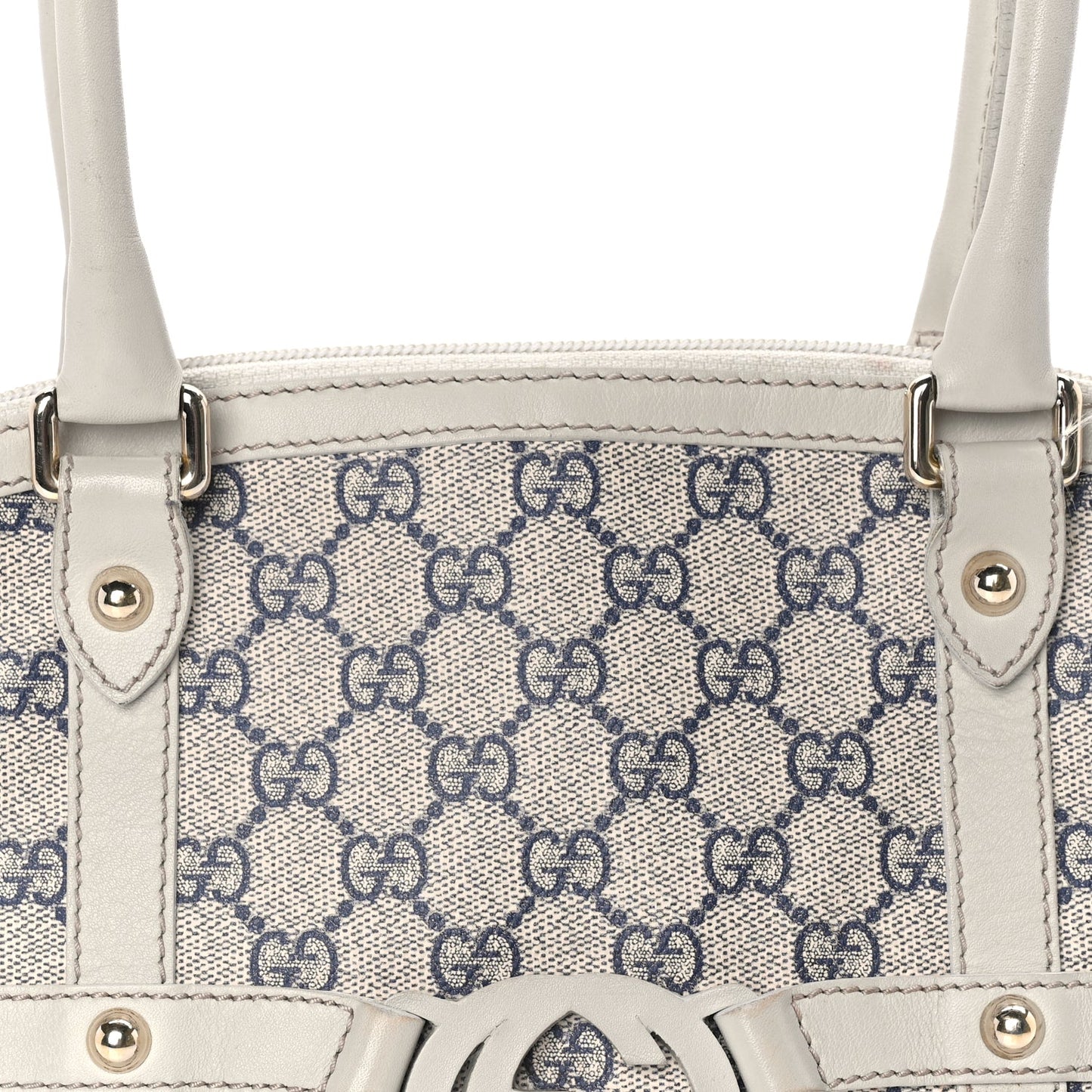 Gucci Monogram Reins Tote Navy
