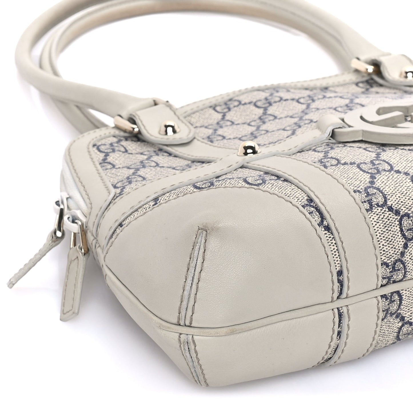 Gucci Monogram Reins Tote Navy