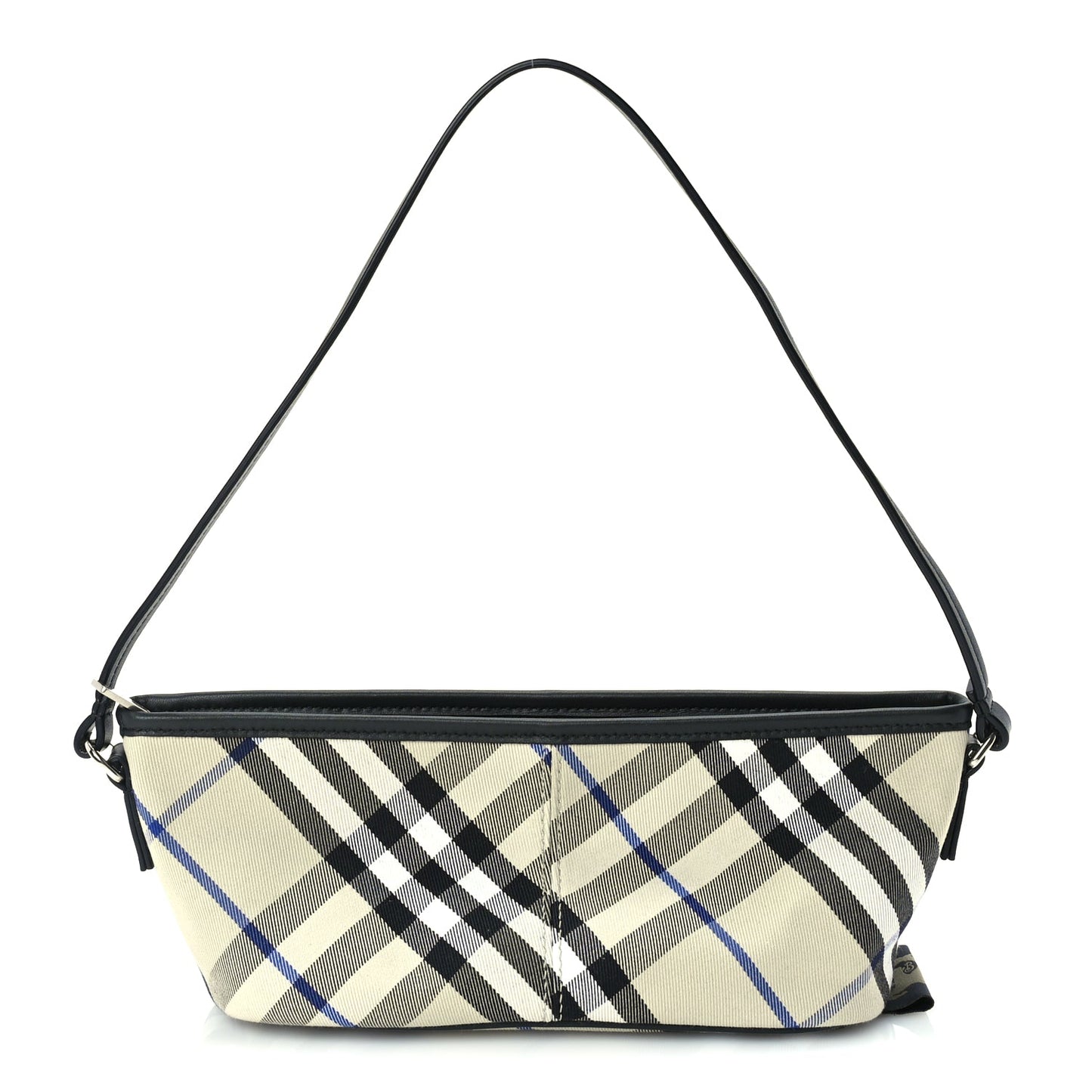 Burberry Essential Check Simple Zip Baguette Lichen
