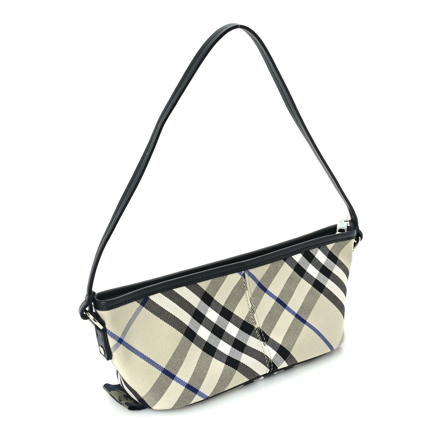 Burberry Essential Check Simple Zip Baguette Lichen