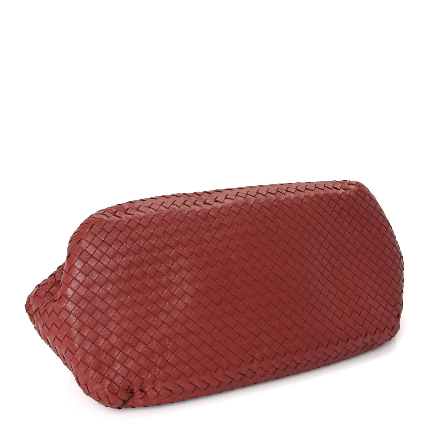 Bottega Veneta Nappa Intrecciato Tote  Red