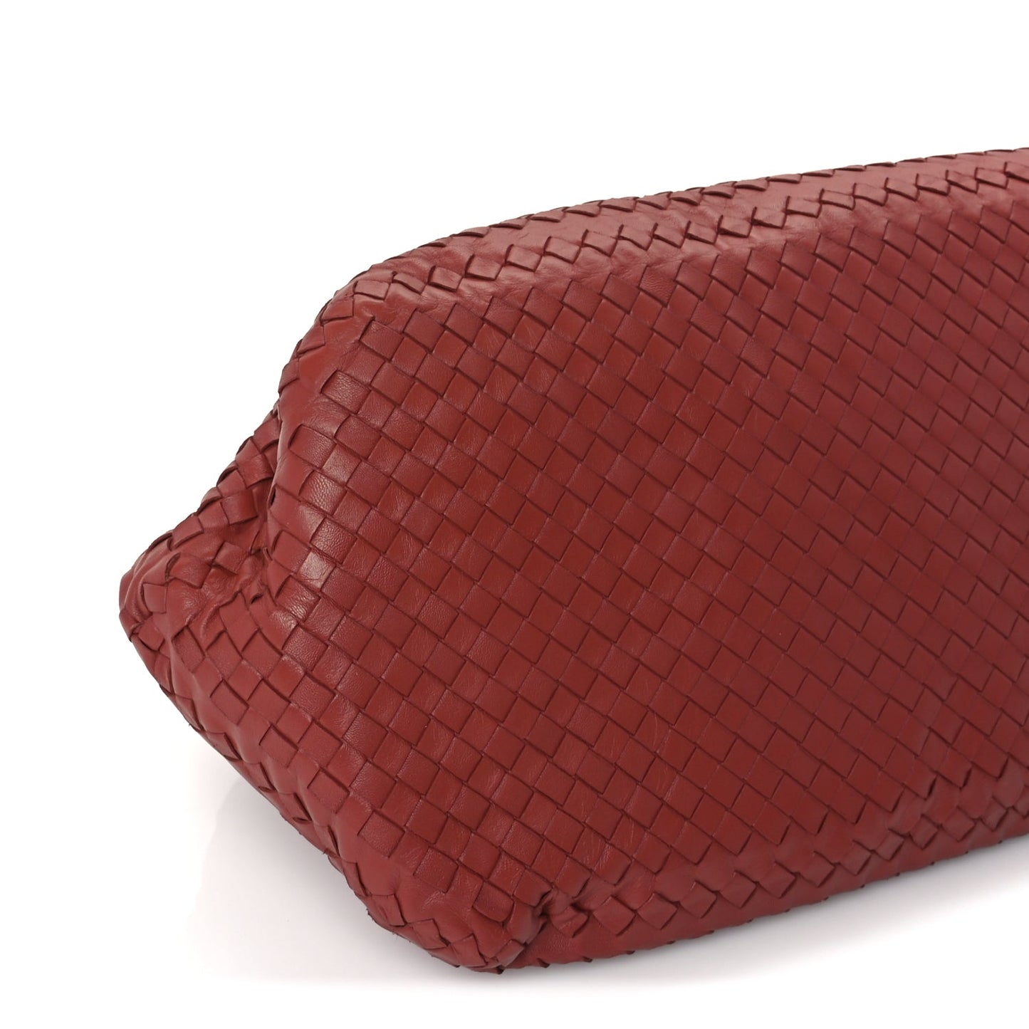 Bottega Veneta Nappa Intrecciato Tote  Red