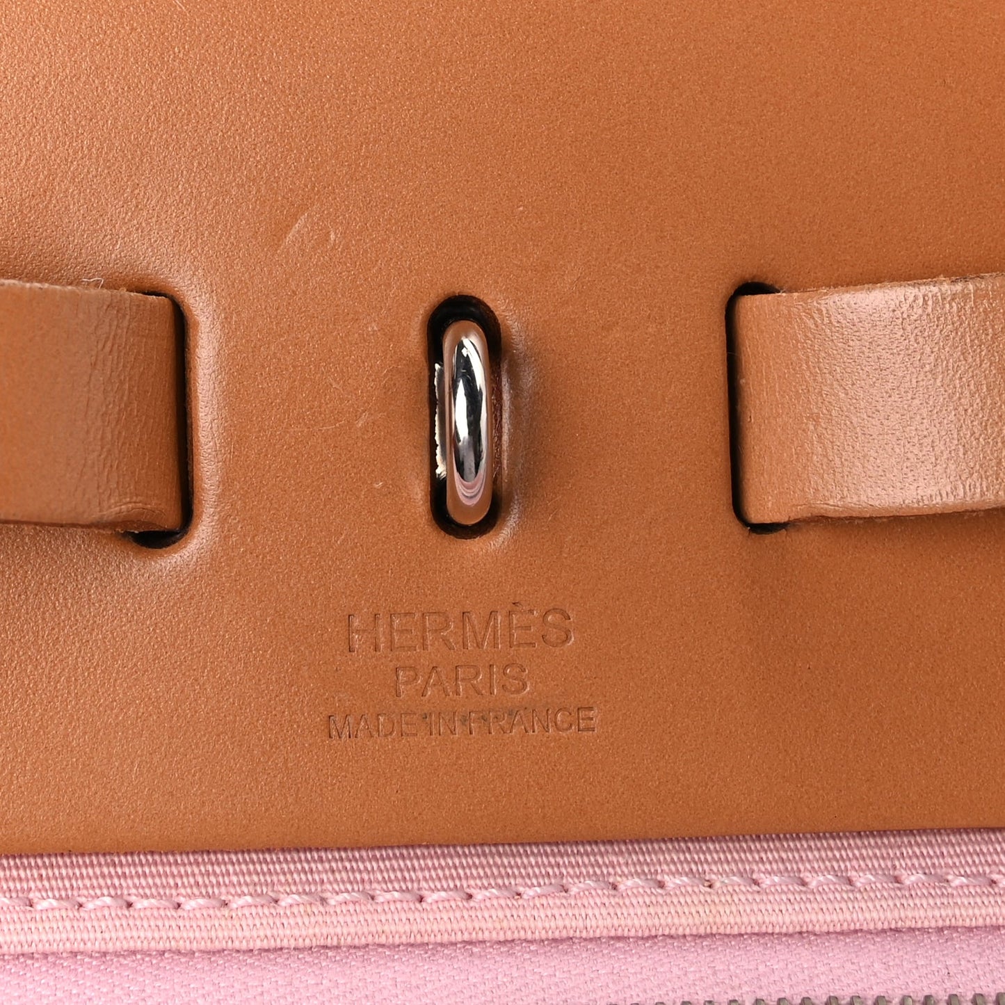 Hermes Vache Hunter Toile Herbag Zip 31 PM Rose Sakura