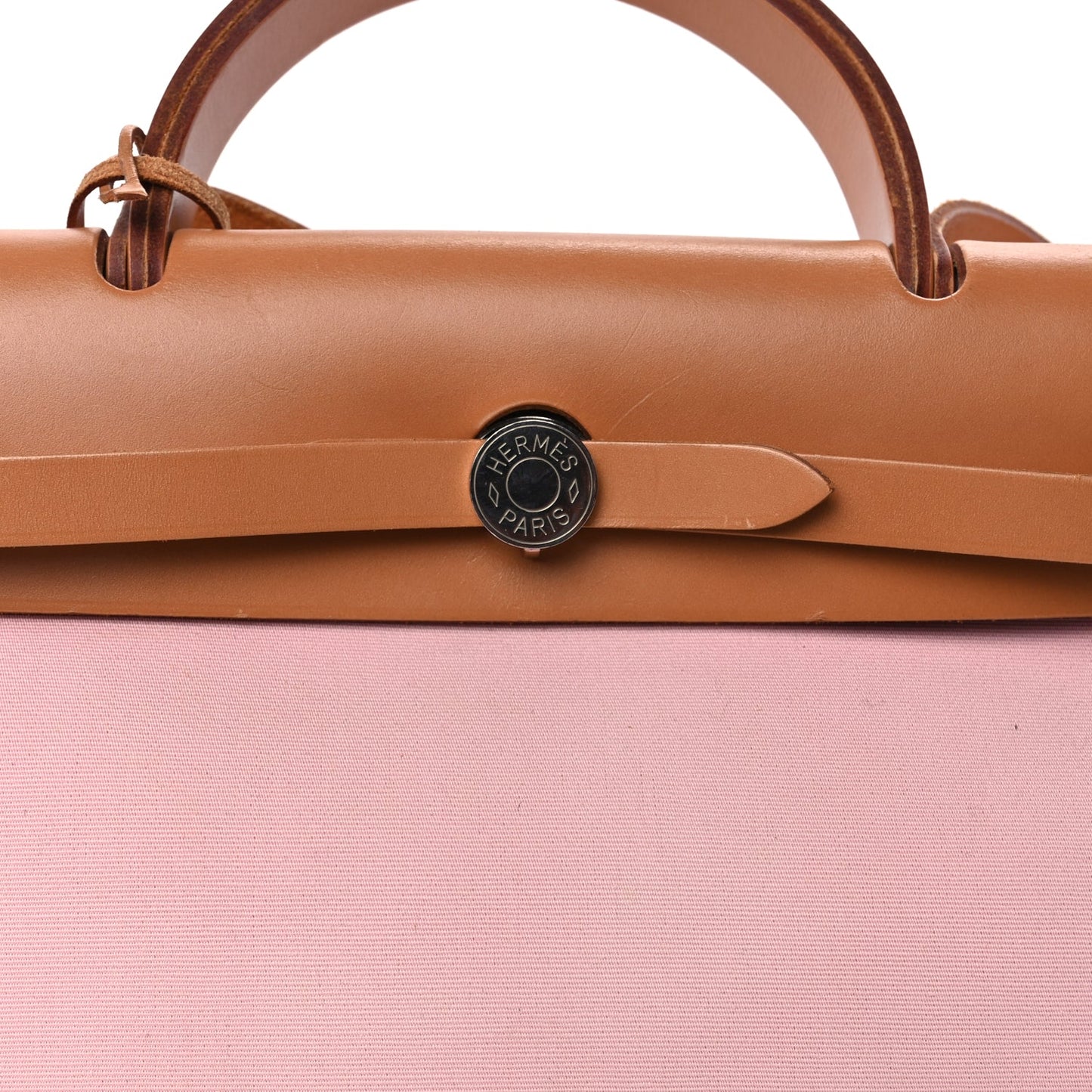 Hermes Vache Hunter Toile Herbag Zip 31 PM Rose Sakura