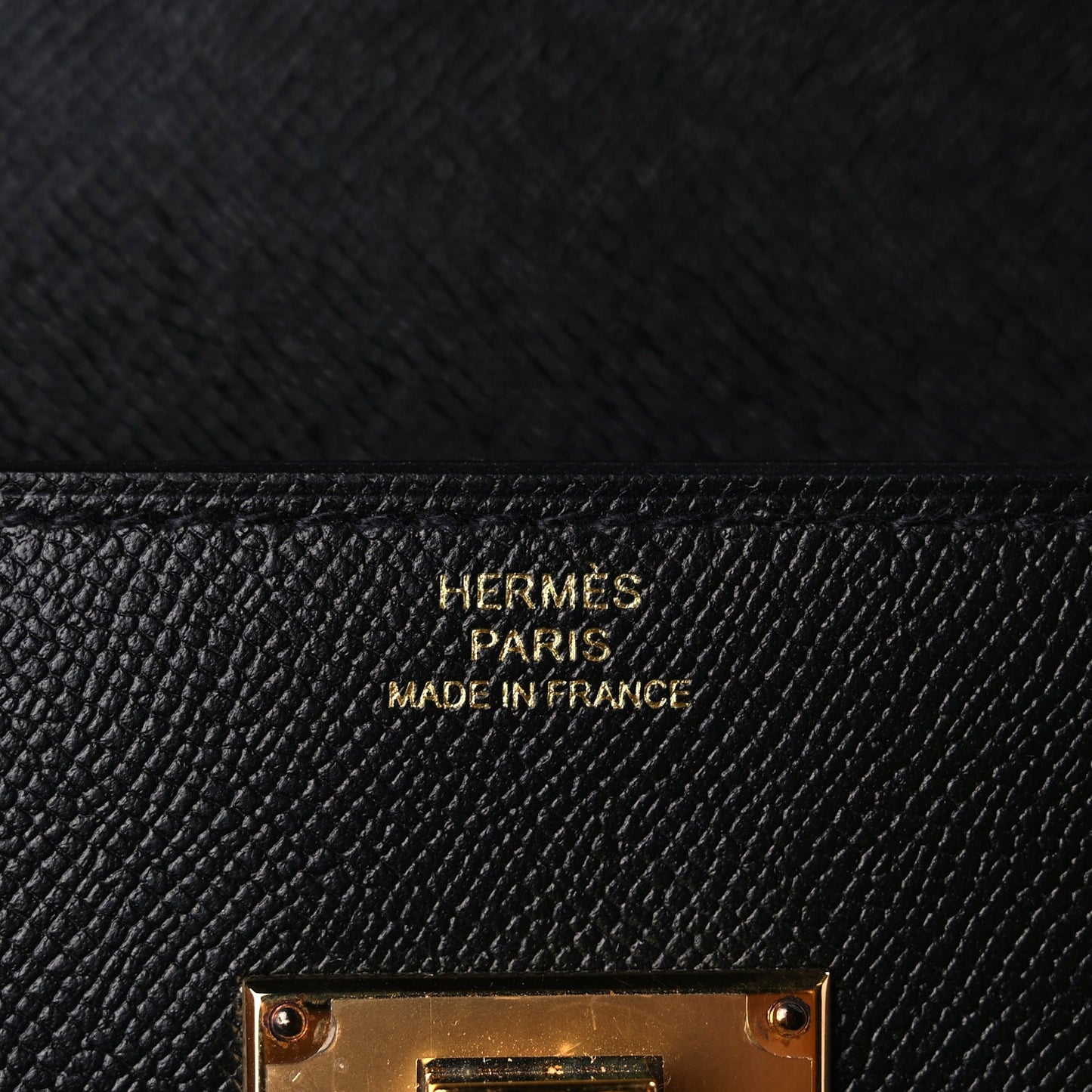 Hermes Madame Calfskin Kelly Pocket Long Wallet Black