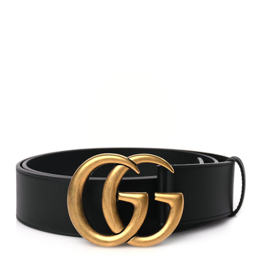 Gucci Calfskin Double G 40mm Belt 95 38 Black