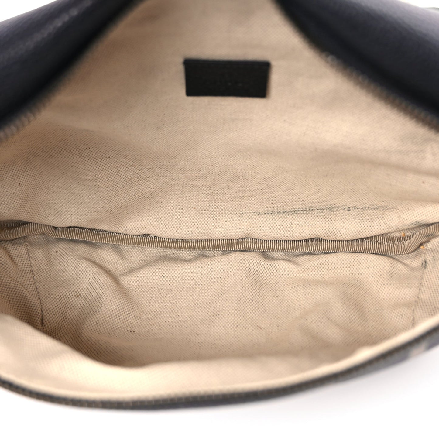 Gucci Grained Calfskin Logo Belt Bag Black