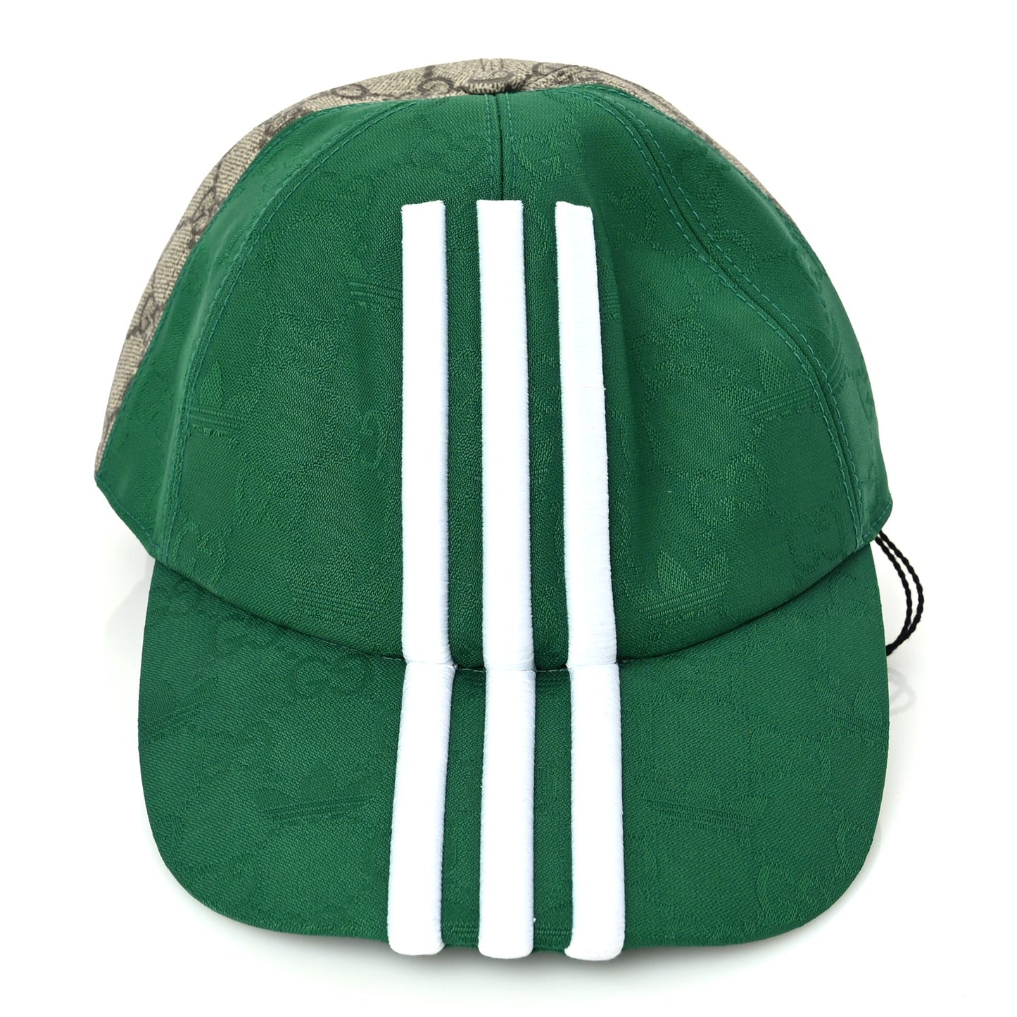 Gucci X ADIDAS GG Supreme Monogram Double Sided Baseball Hat S Beige Green