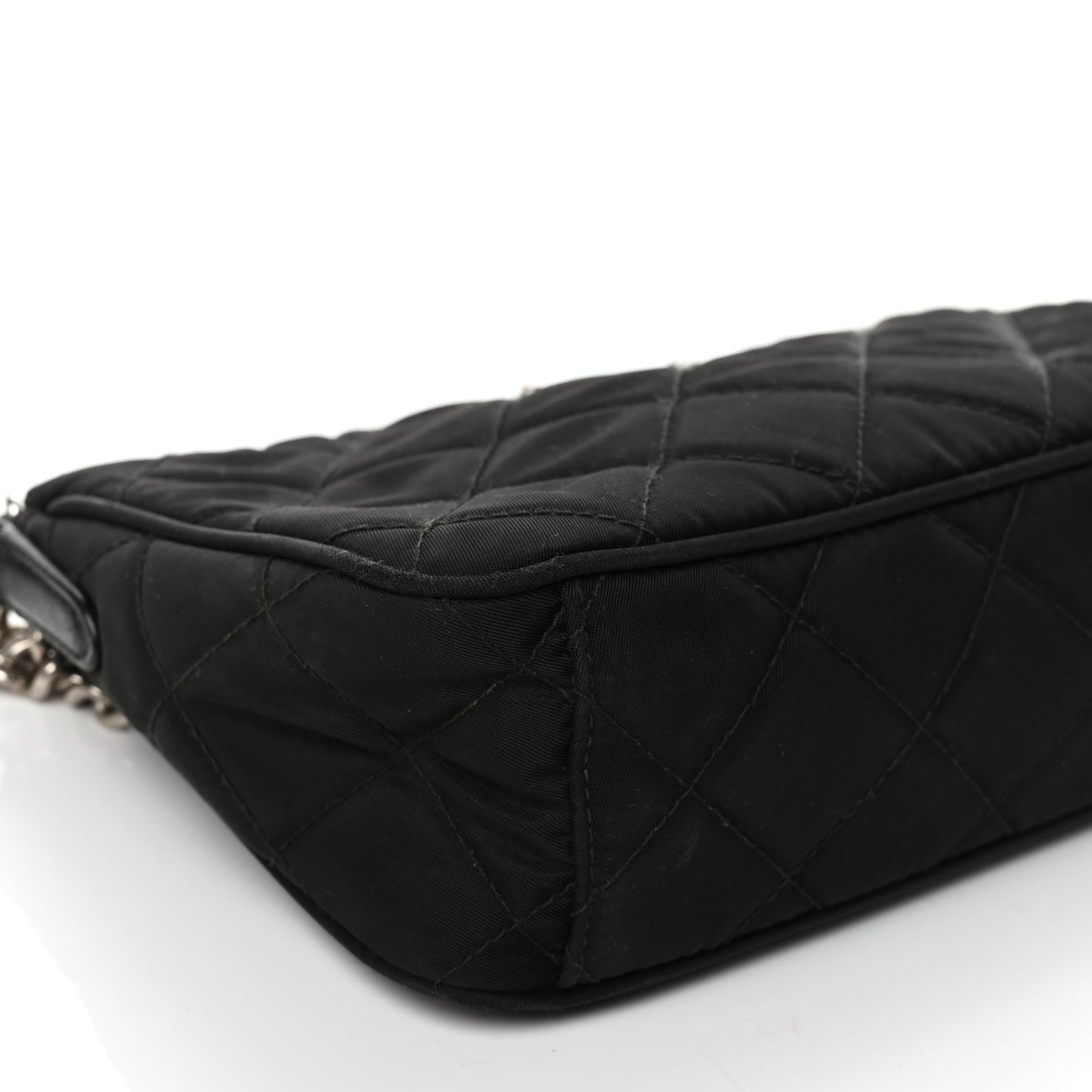 Prada Nylon Tessuto Impuntu Quilted Crossbody Bag Black