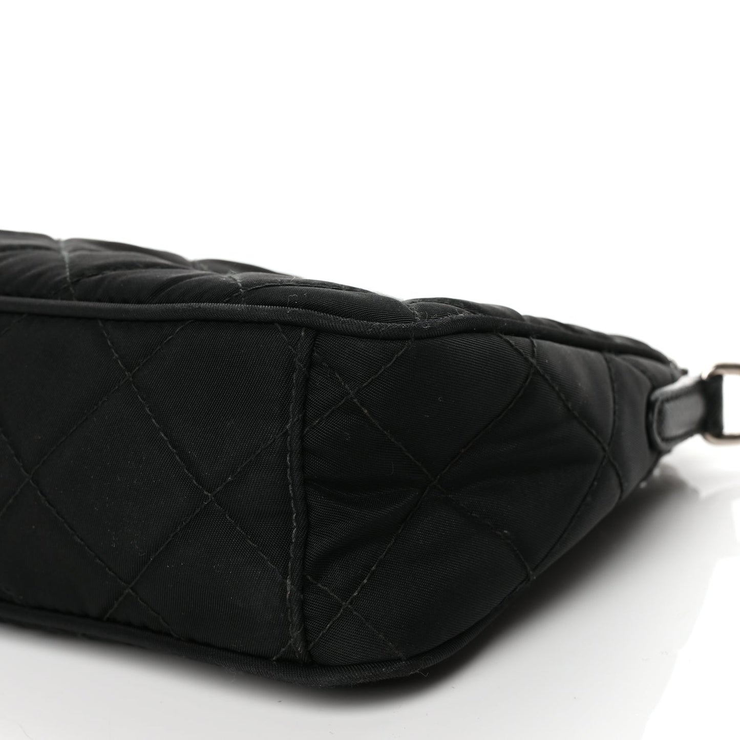 Prada Nylon Tessuto Impuntu Quilted Crossbody Bag Black