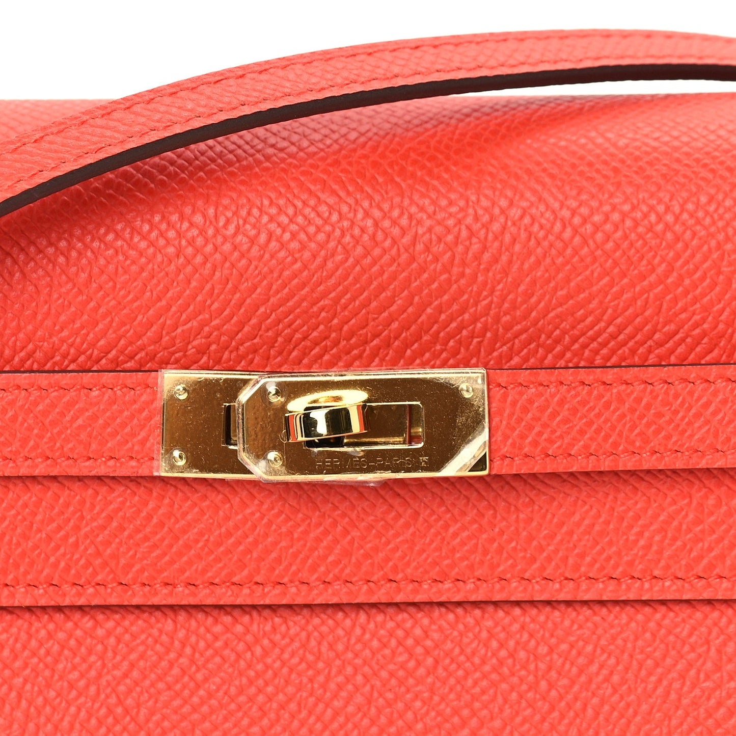 Hermes Epsom Kelly Wallet To Go Orange Field