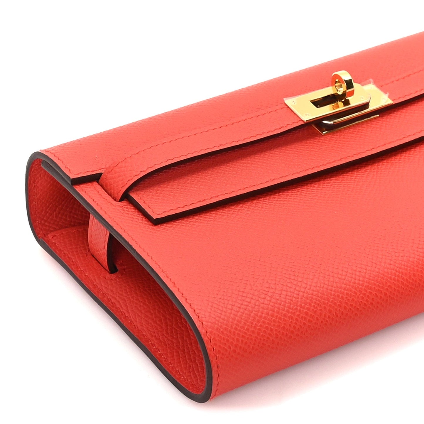 Hermes Epsom Kelly Wallet To Go Orange Field