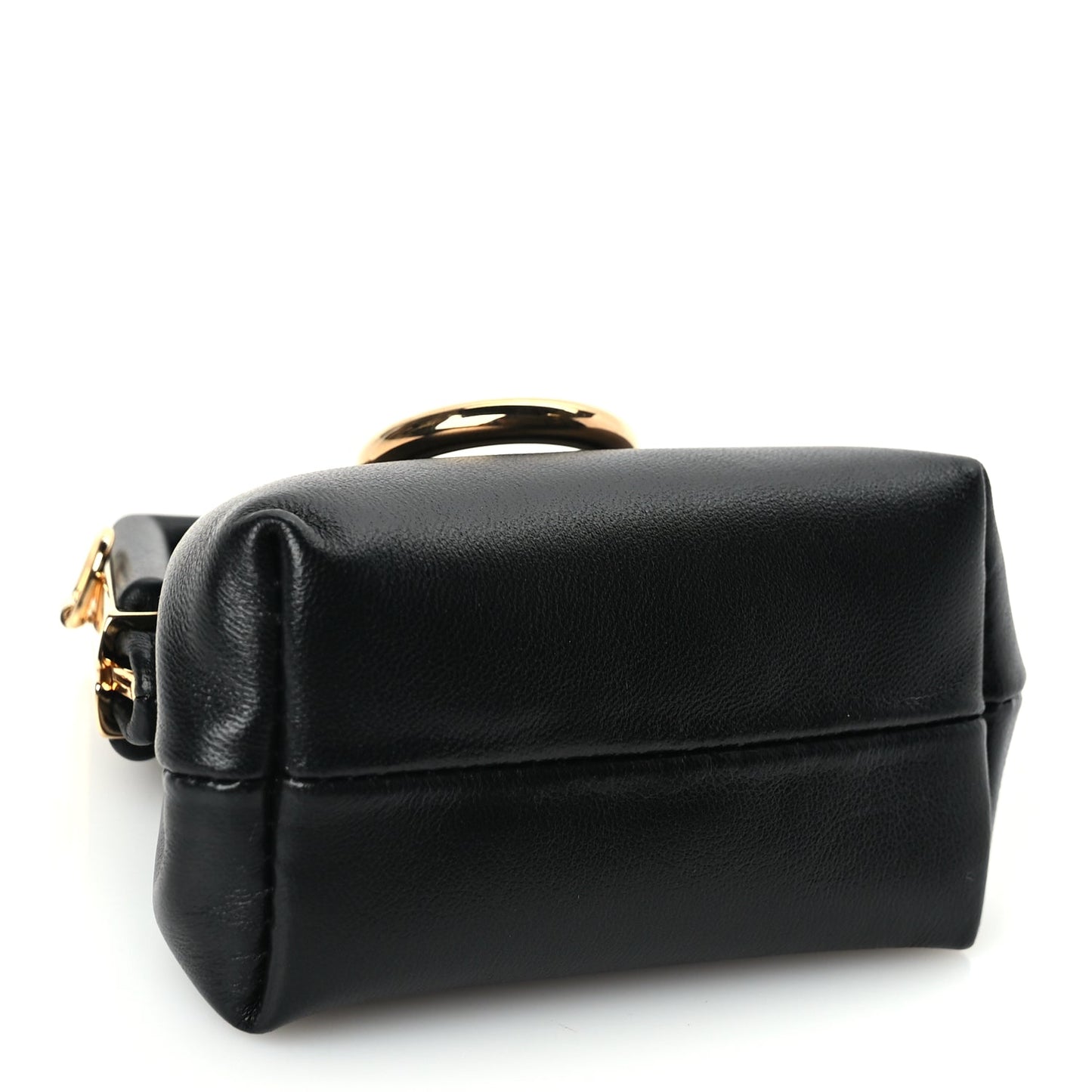 Fendi FENDI Shiny Nappa Nano Fendi First Bag Charm Black
