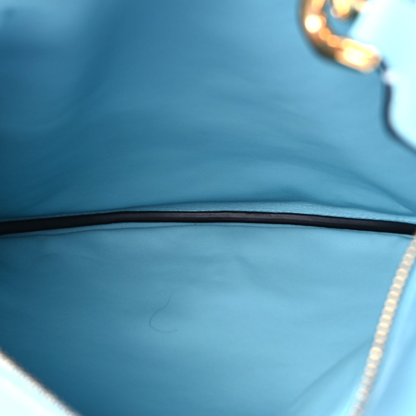 Versace Calfskin La Medusa Chain Hobo Baby Blue