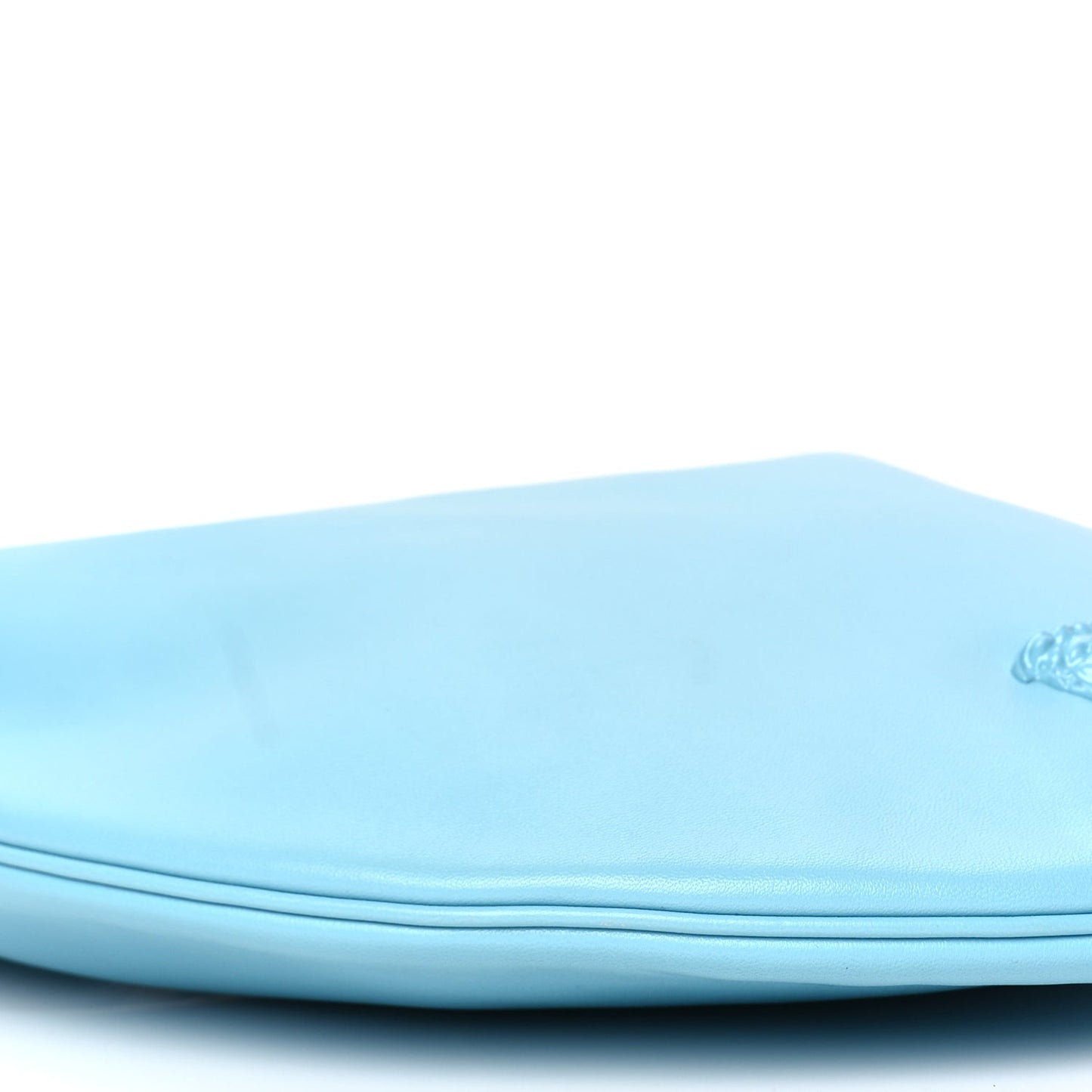Versace Calfskin La Medusa Chain Hobo Baby Blue