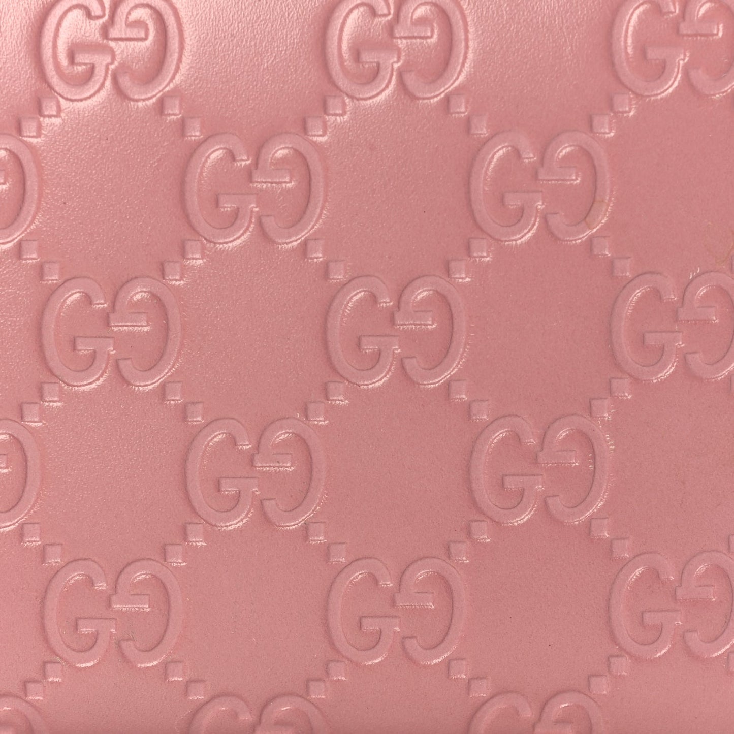 Gucci Guccissima Signature Zip Around Wallet Soft Pink