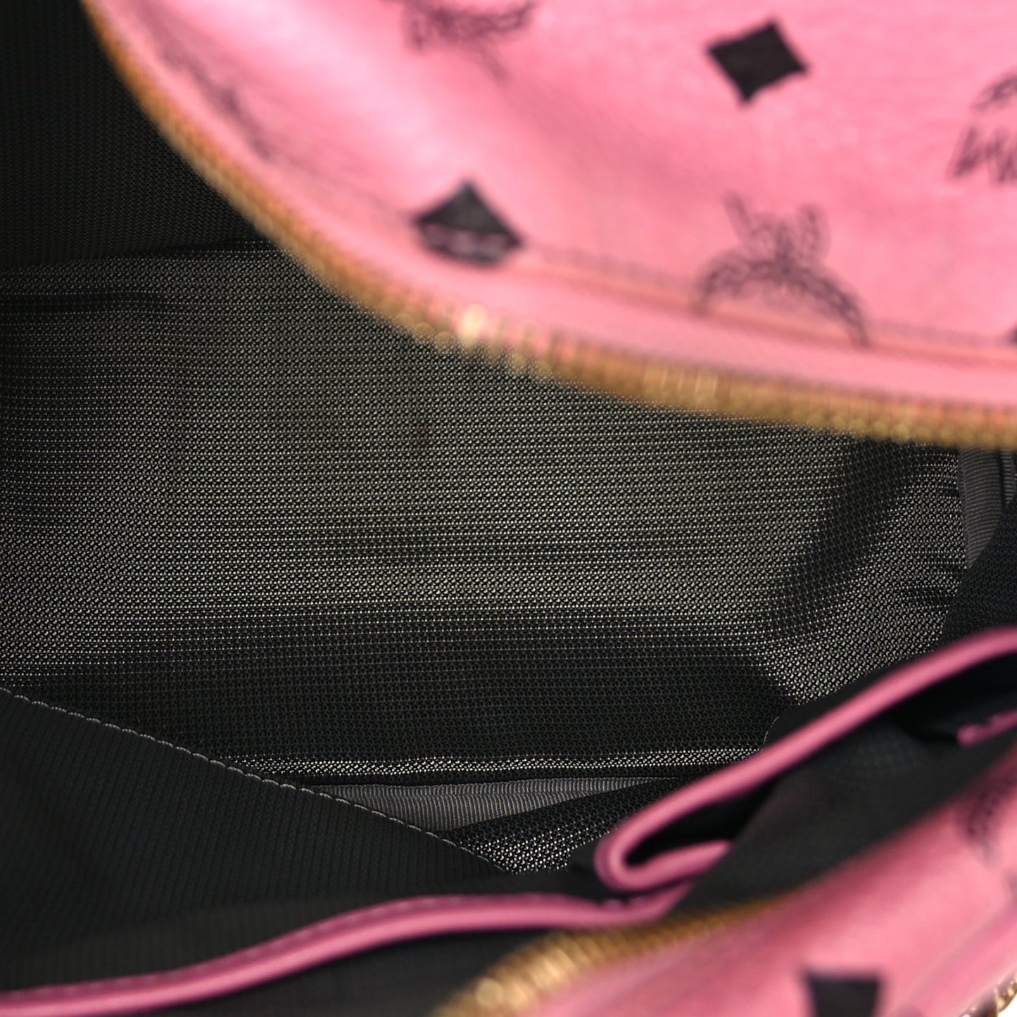MCM Visetos Small Side Stud Stark Backpack Pink