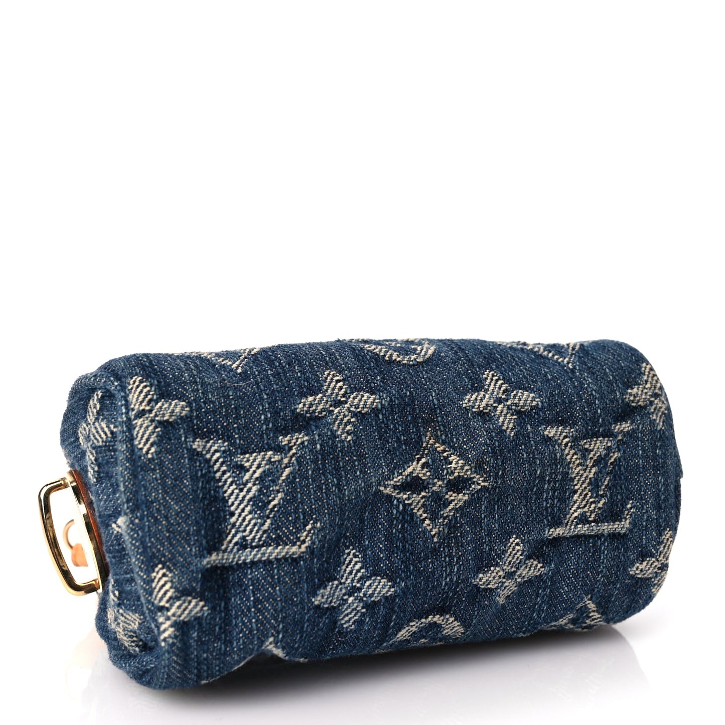 Louis Vuitton Monogram Denim Pochette Speedy PM Key Holder Blue