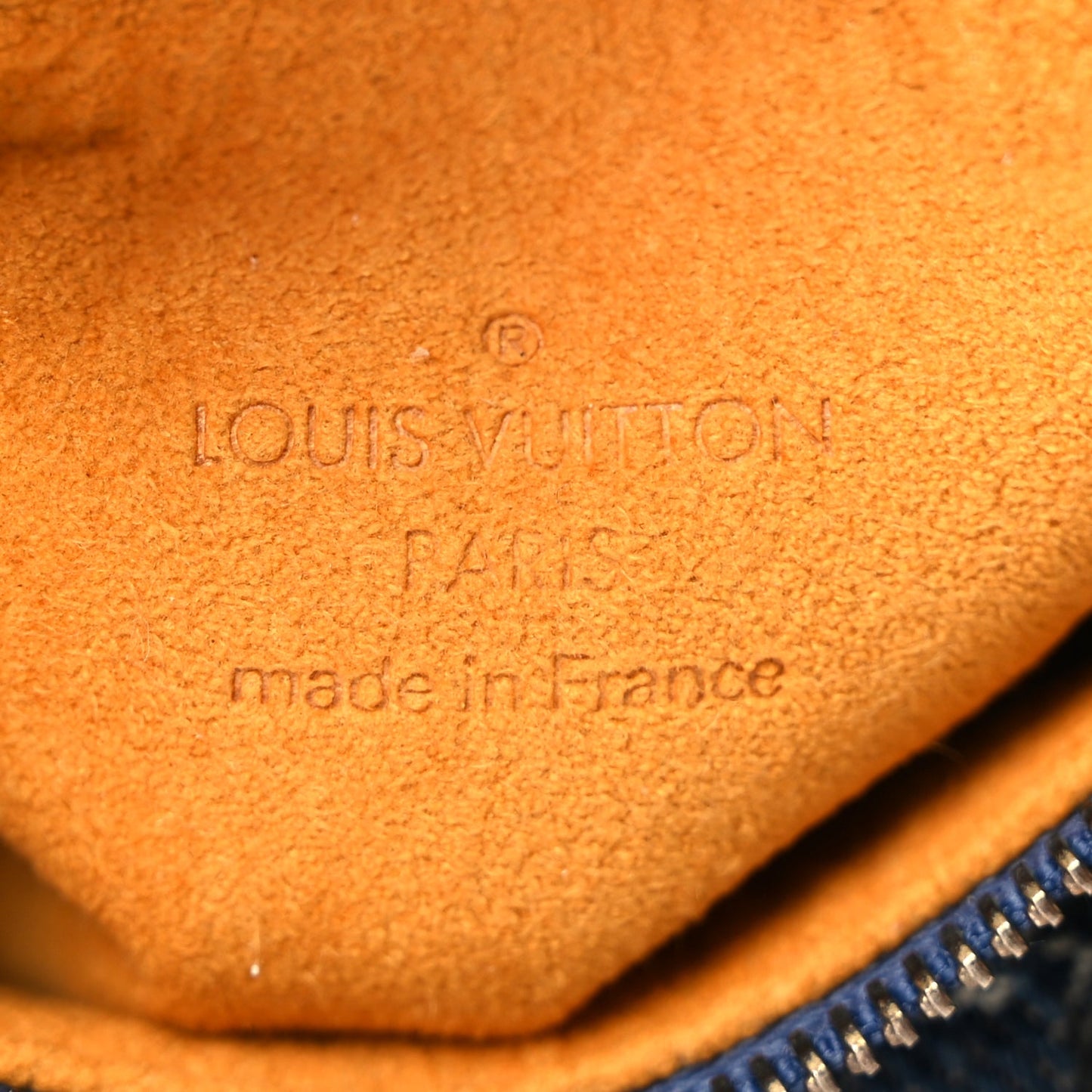 Louis Vuitton Monogram Denim Pochette Speedy PM Key Holder Blue