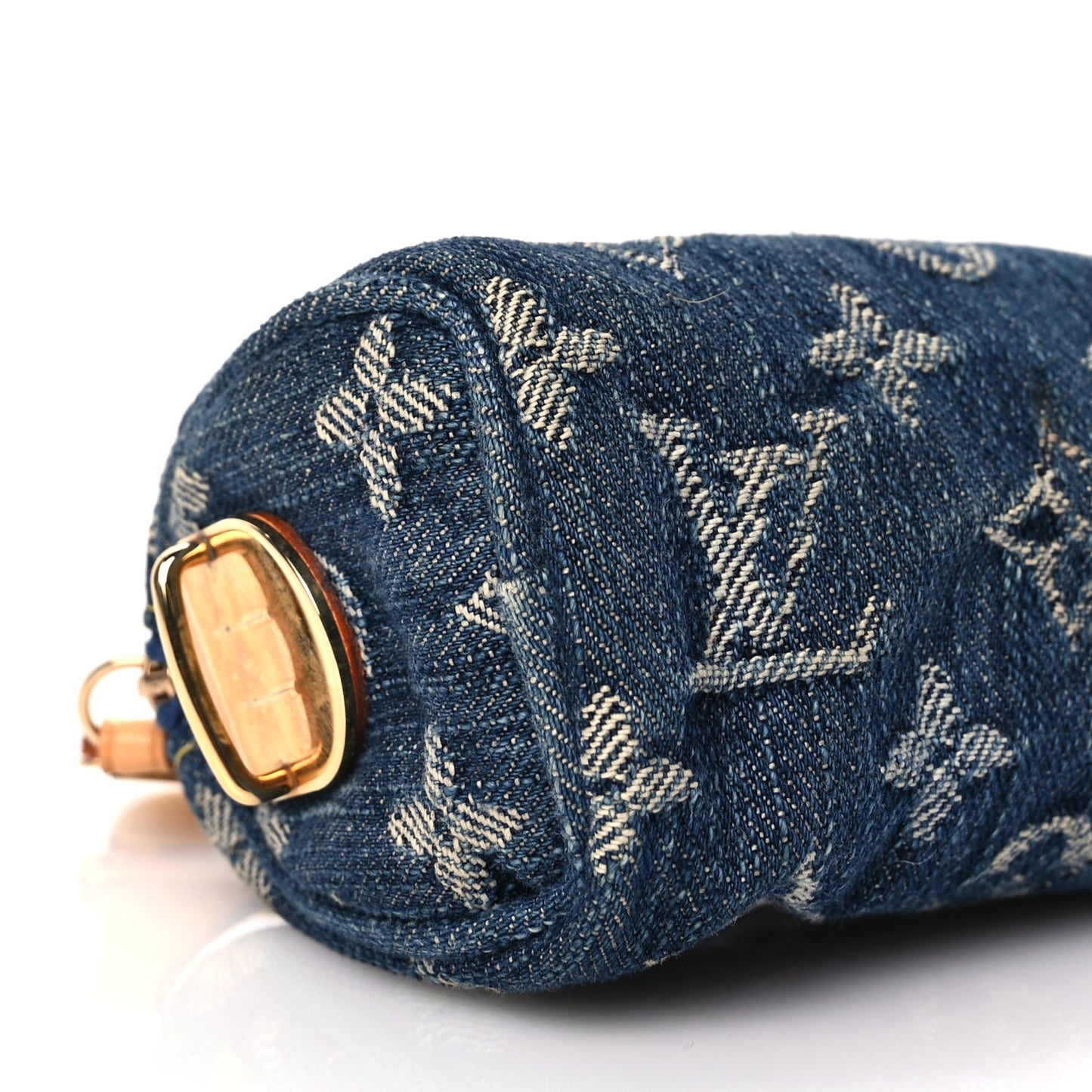 Louis Vuitton Monogram Denim Pochette Speedy PM Key Holder Blue