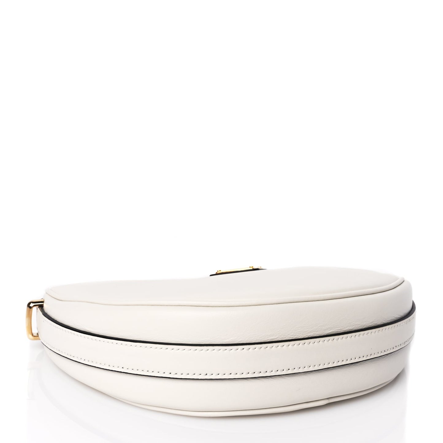 Prada Soft Calfskin Mini Arque Shoulder Bag White
