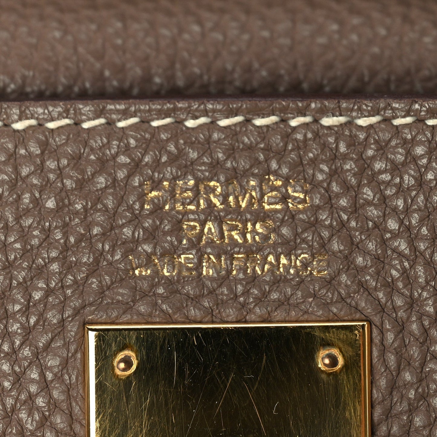 Hermes Togo Kelly Retourne 35 Etoupe