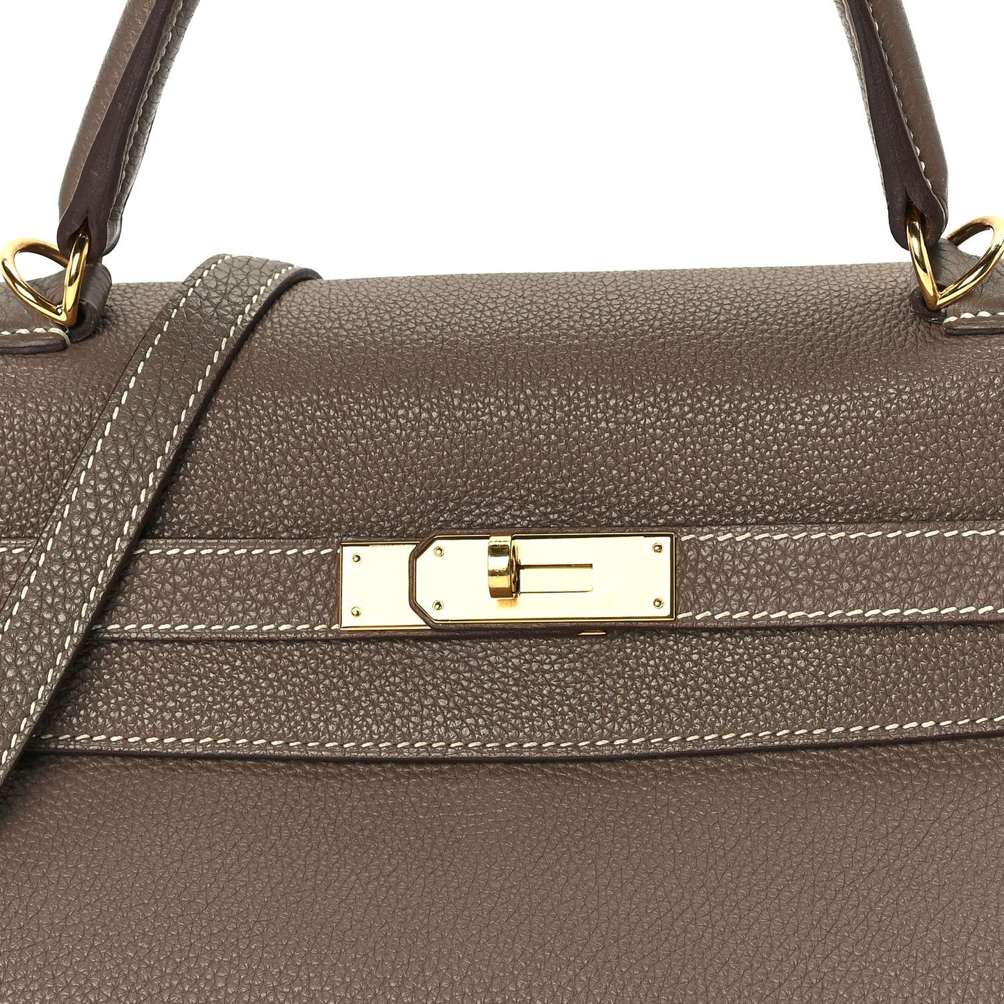 Hermes Togo Kelly Retourne 35 Etoupe