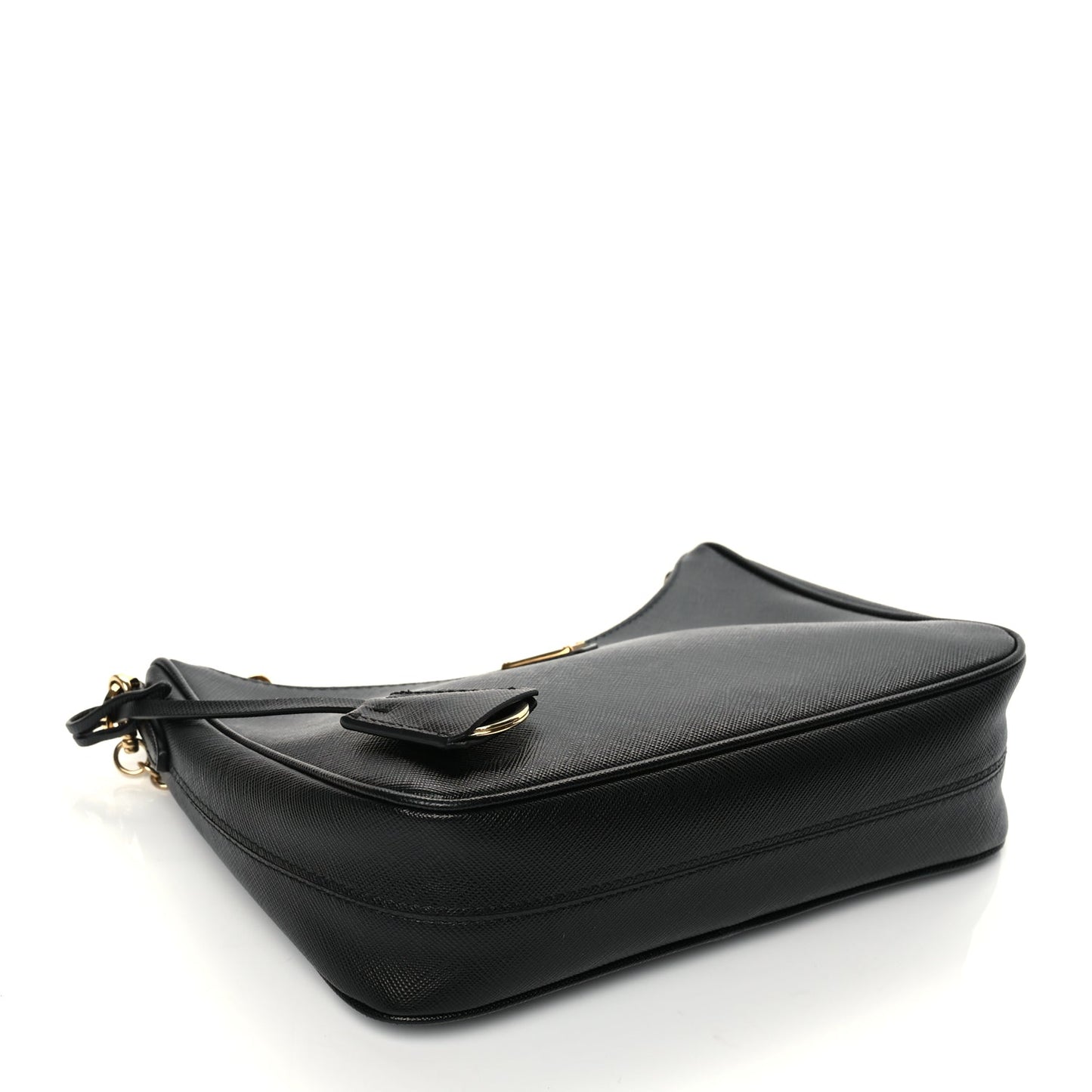 Prada Saffiano Lux Re-Edition 2005 Shoulder Bag Black