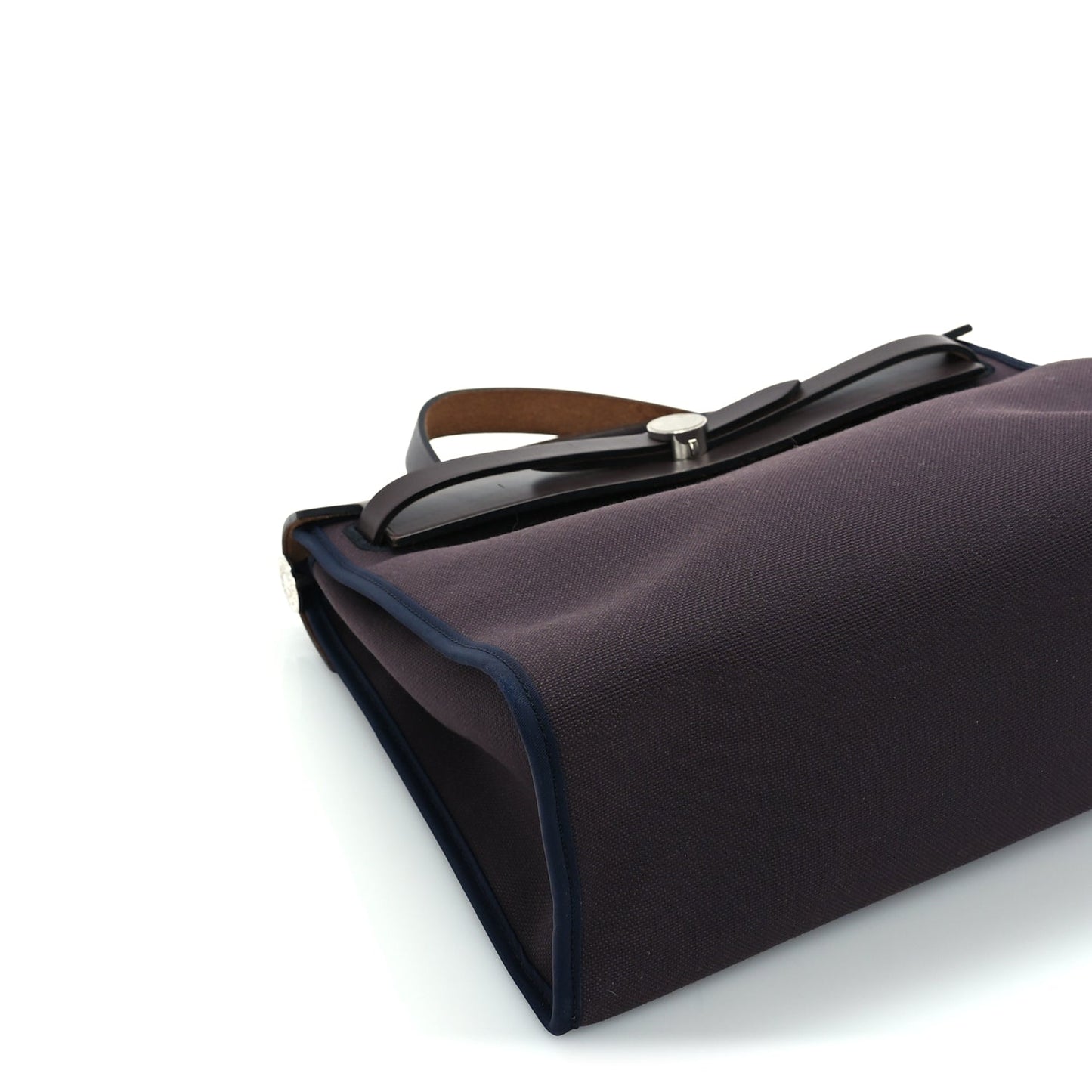 Hermes Vache Hunter Toile Herbag Zip 31 PM Cassis Ebony Indigo