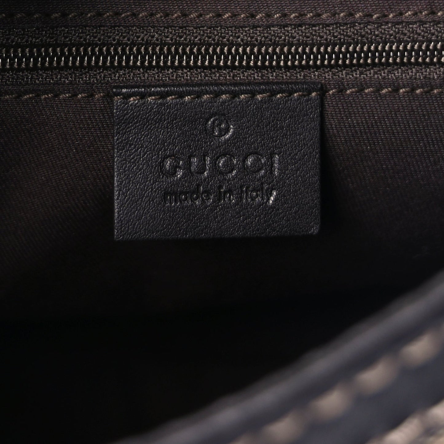 Gucci Monogram Medium New Ladies Web Hobo  Dark Brown