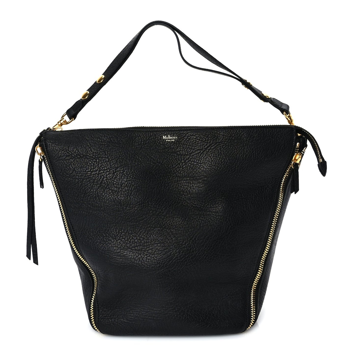Mulberry Textured Goatskin Camden Black