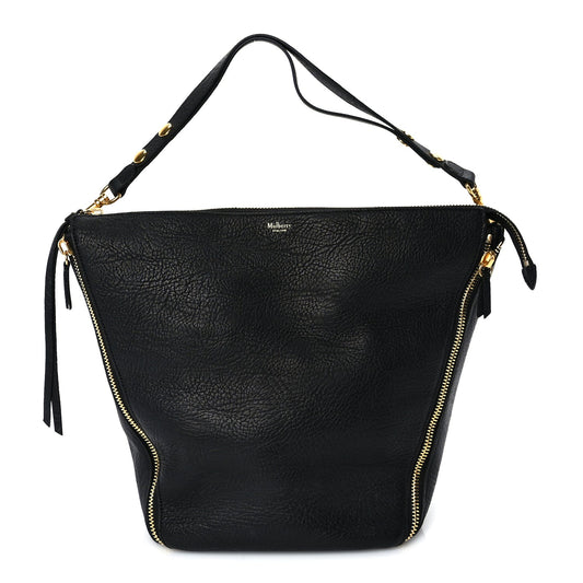 Mulberry Textured Goatskin Camden Black