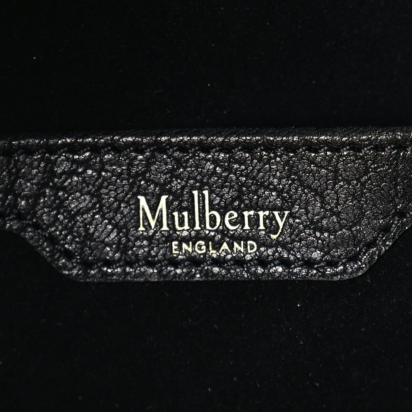 Mulberry Textured Goatskin Camden Black