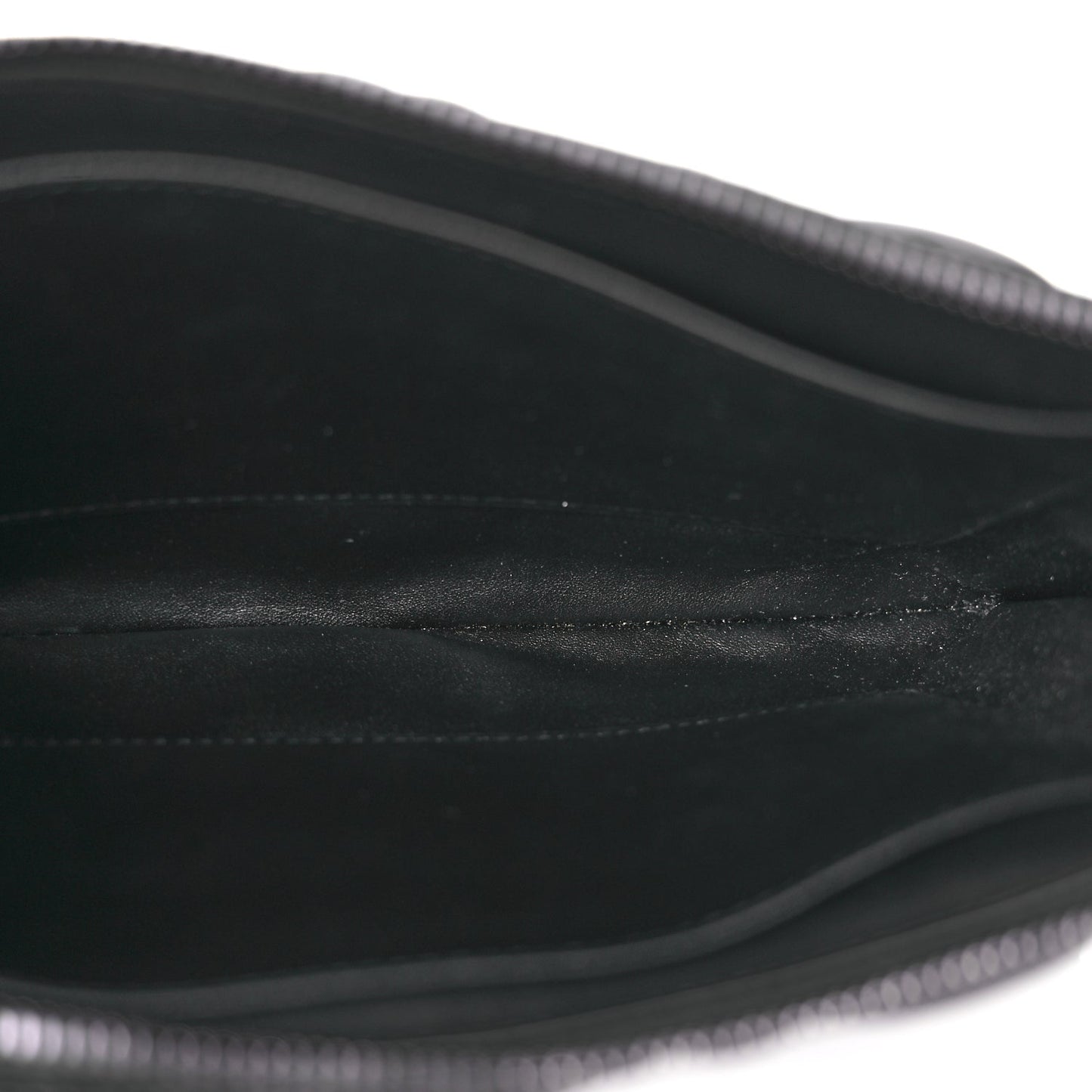 Christian Dior Supple Calfskin Cannage Caro Daily Pouch Black