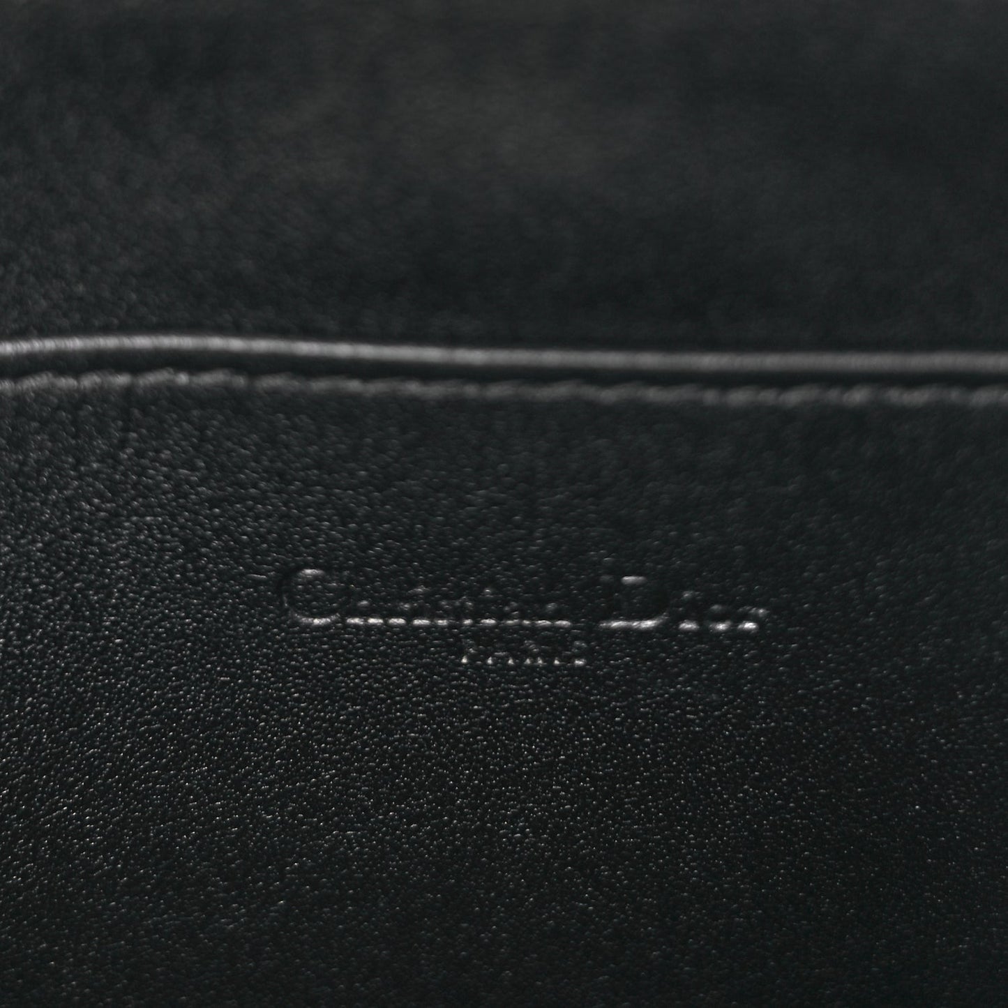 Christian Dior Supple Calfskin Cannage Caro Daily Pouch Black