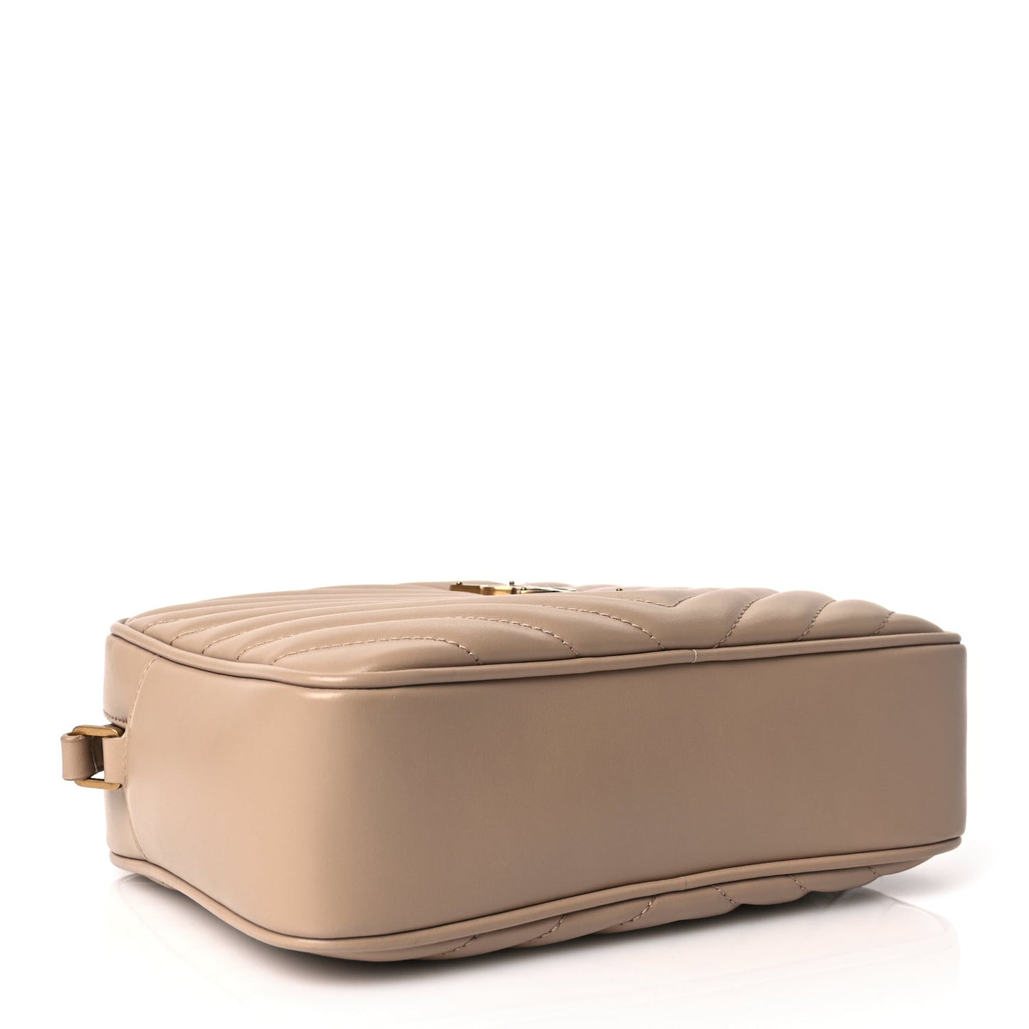 Saint Laurent Calfskin Matelasse Monogram Lou Camera Bag Dark Beige