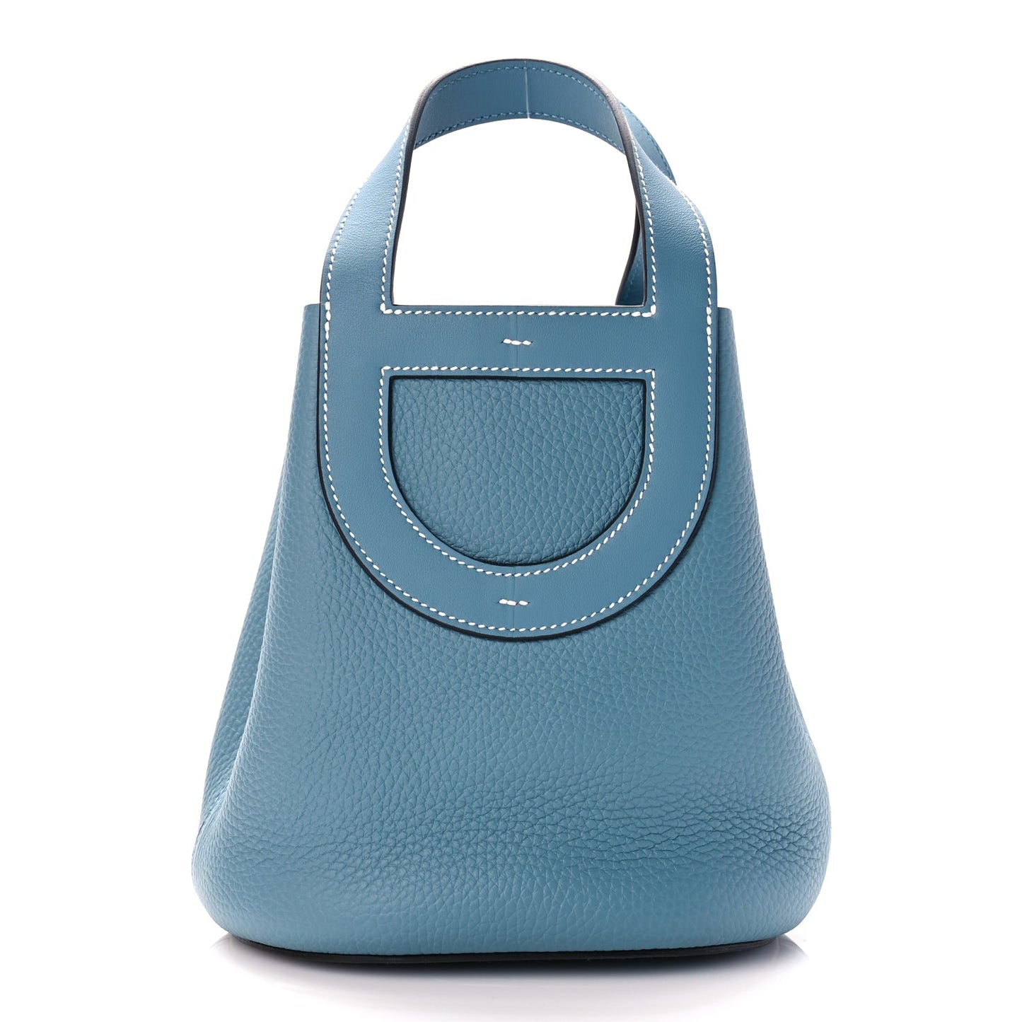 Hermes Taurillon Clemence Swift In-The-Loop 18 Blue Jean