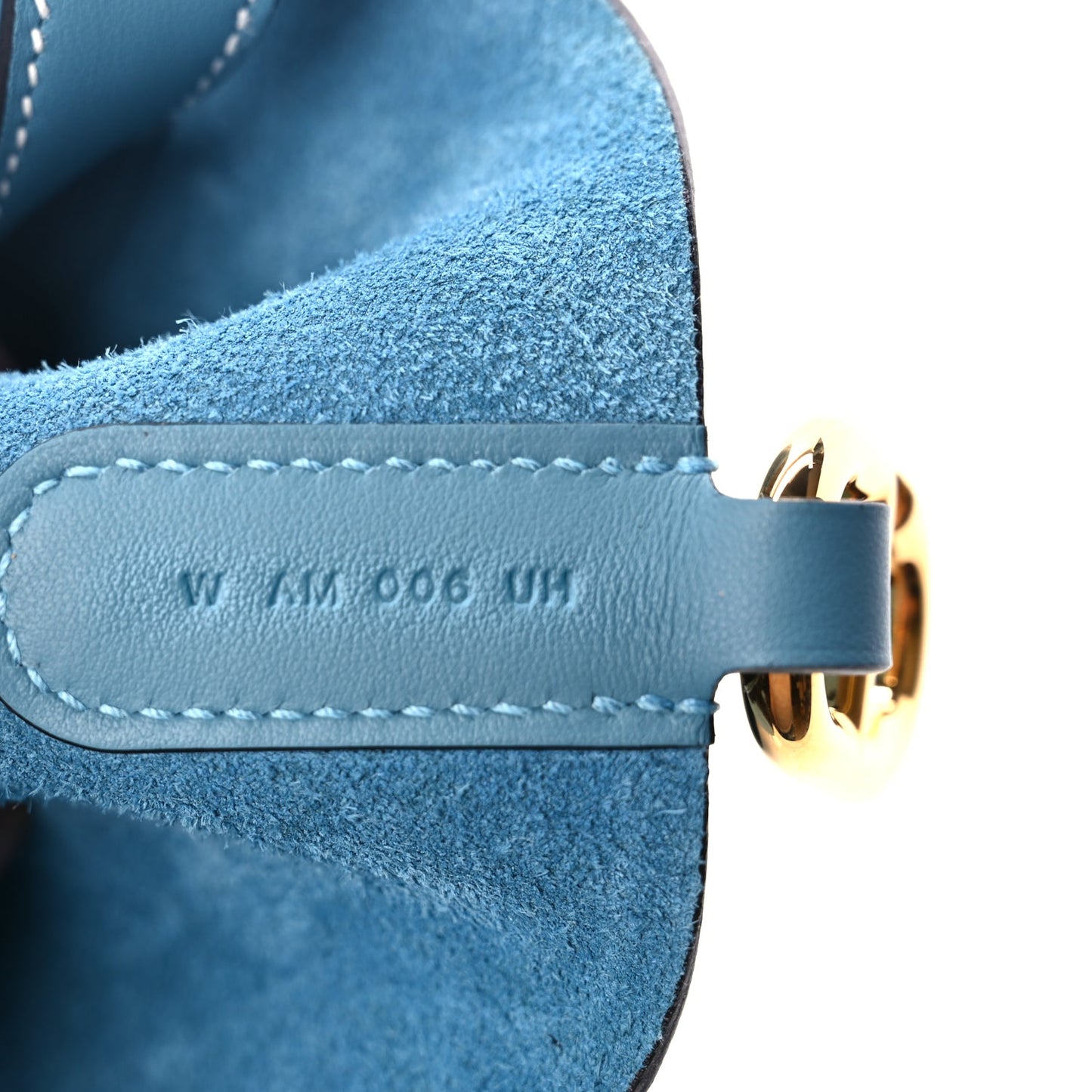 Hermes Taurillon Clemence Swift In-The-Loop 18 Blue Jean