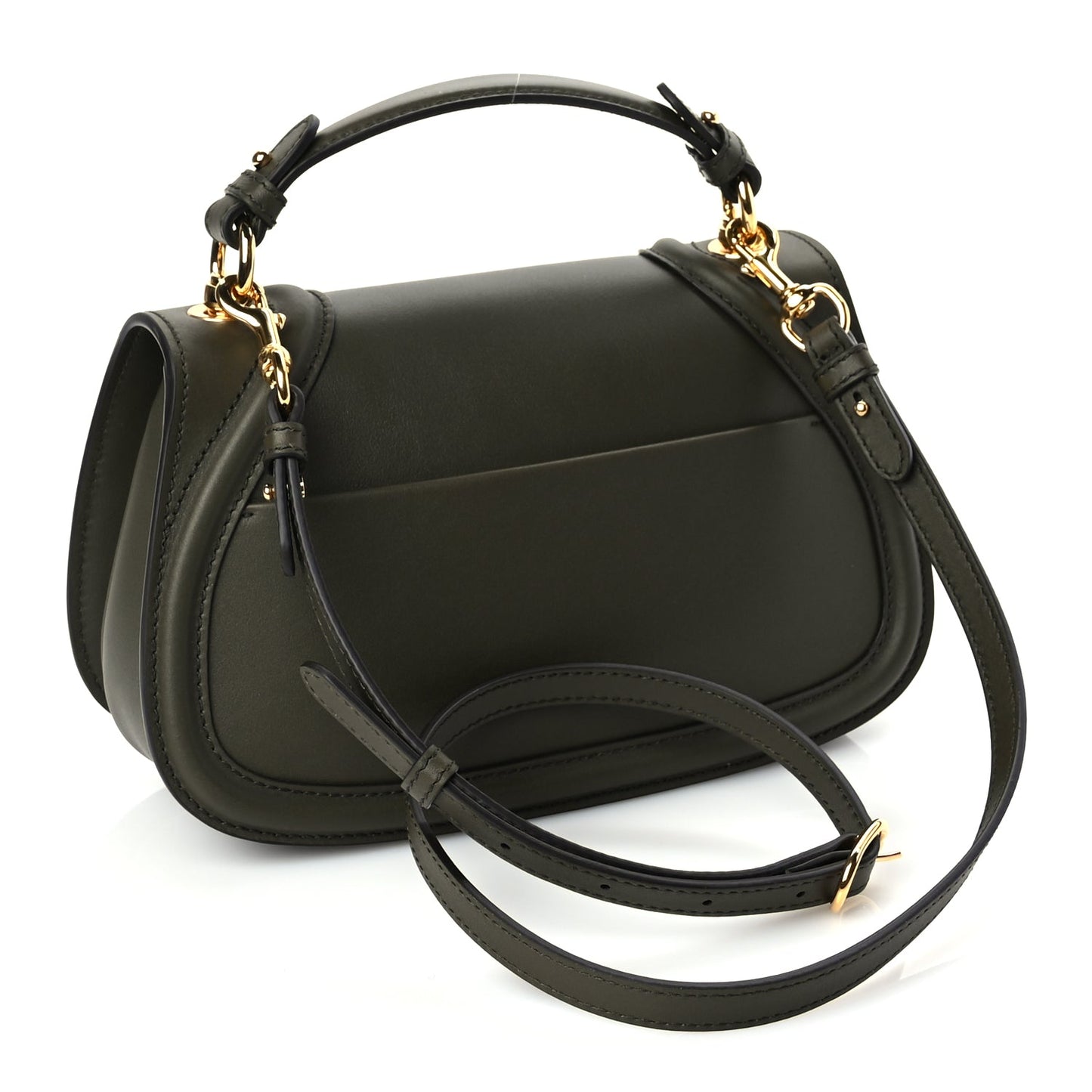 Gucci Roxy Calfskin Medium Blondie Top Handle Bag Green
