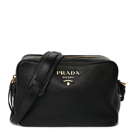 Prada Vitello Phenix Camera Bag Black