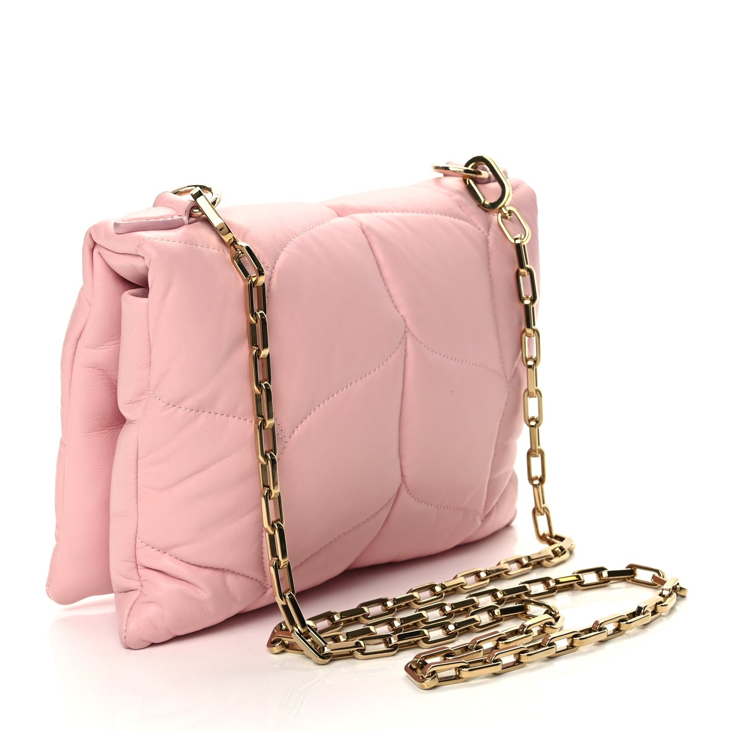 Mulberry Nappa Pillow Quilted Little Softie Bag Powder Rose