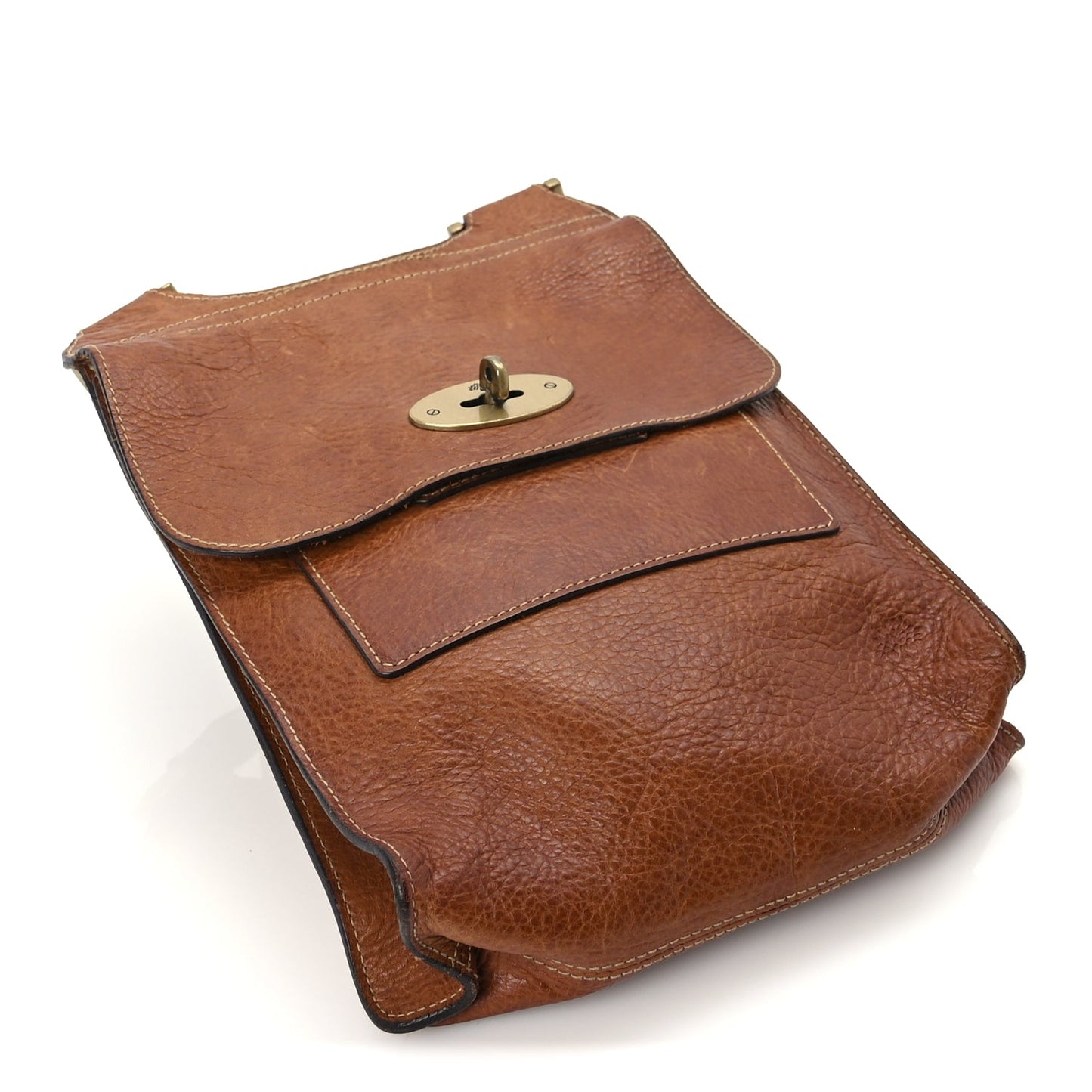 Mulberry Grain Calfskin New Antony Messenger Crossbody Oak